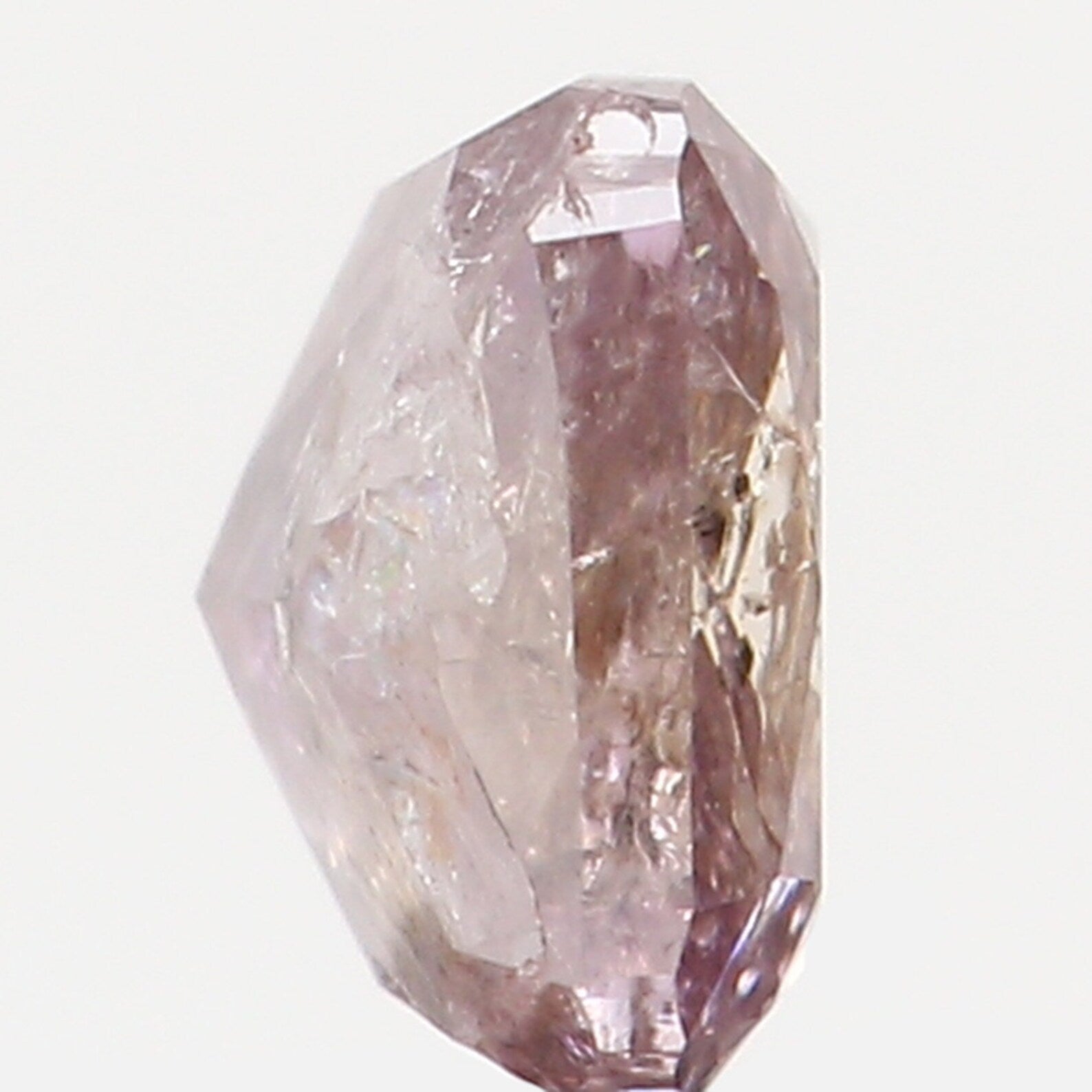 0.16 CT Natural Loose Cushion Diamond Brown Color Diamond Natural Loose Cushion Diamond 3.30 MM Pink Color Cushion Rose Cut Diamond N7726