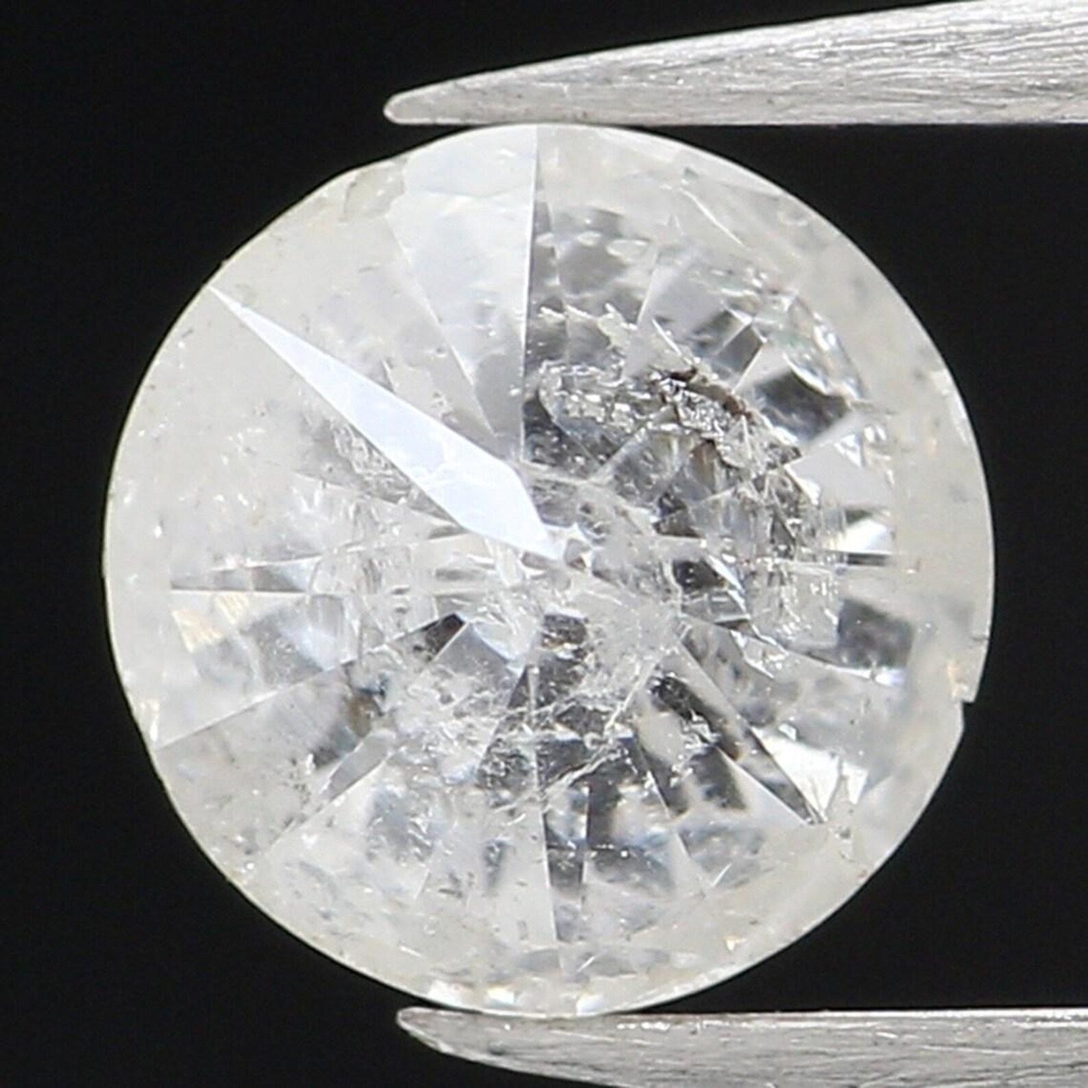 0.50 Ct Natural Loose Round Shape Diamond Grey Color Round Cut Diamond 4.85 MM Natural Loose Grey Color Round Brilliant Cut Diamond NQ957