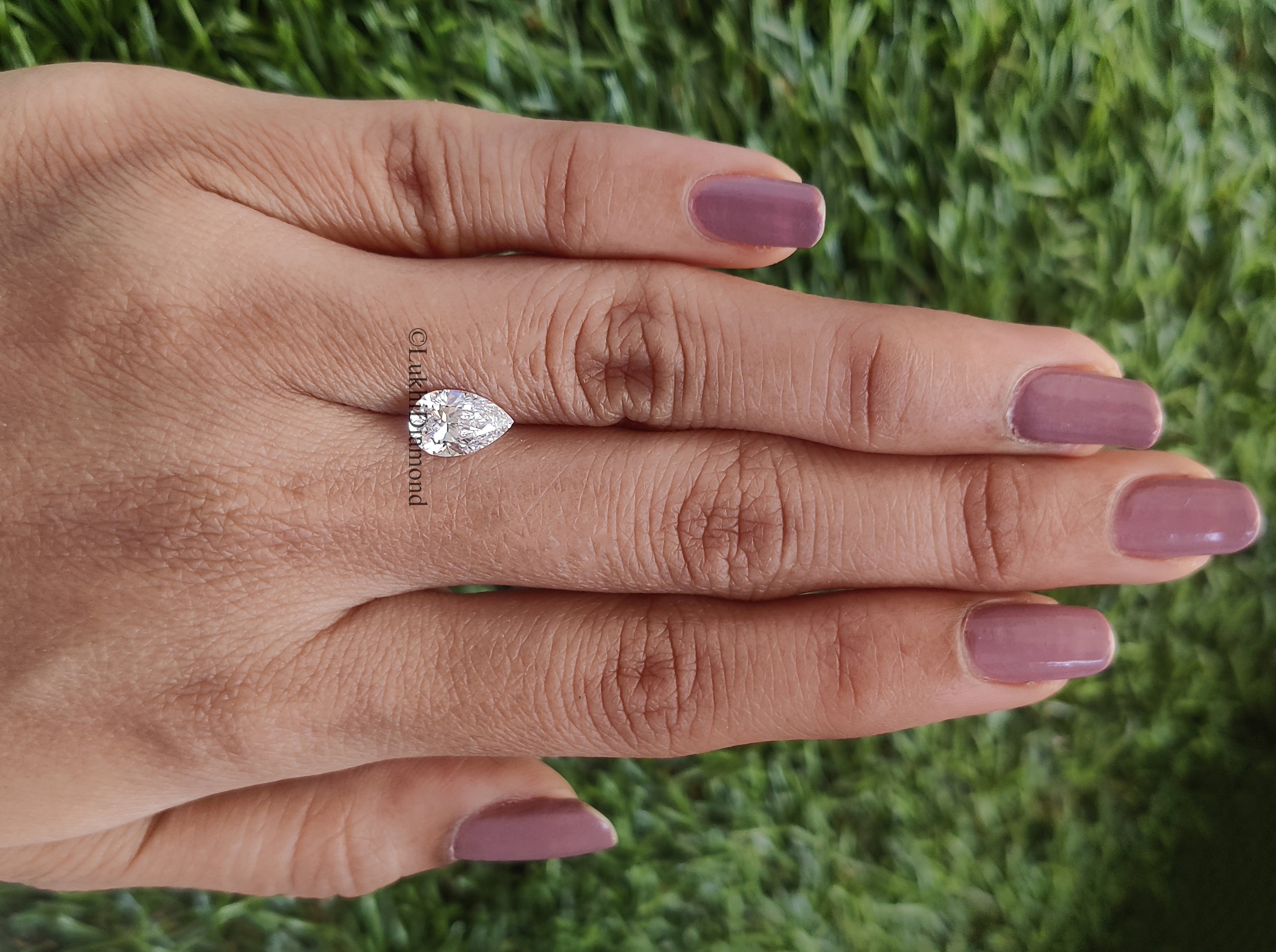 IGI Certified 1 Ct, 1.5 Ct, 2 Ct, 2.5 Ct, 3 Ct Pear Brilliant Cut E/F Color VS Clarity Lab Grown CVD Diamond Lab Created Loose Diamond Q152
