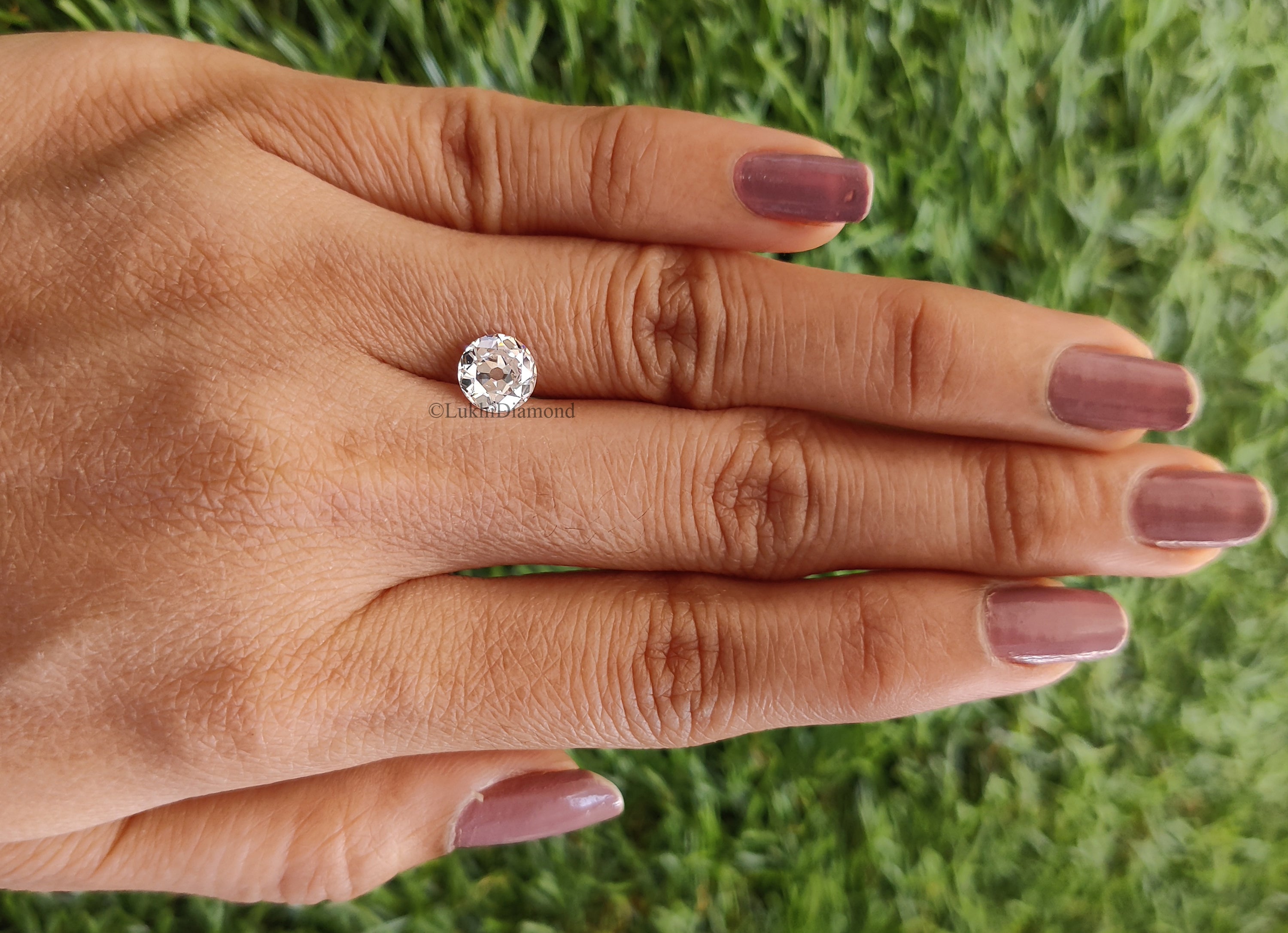 1 CT Round Old European Cut E/F Color VS Clarity Lab Grown CVD Diamond Lab Created Loose Round Diamond Lab Made Round Cut Diamond Q141