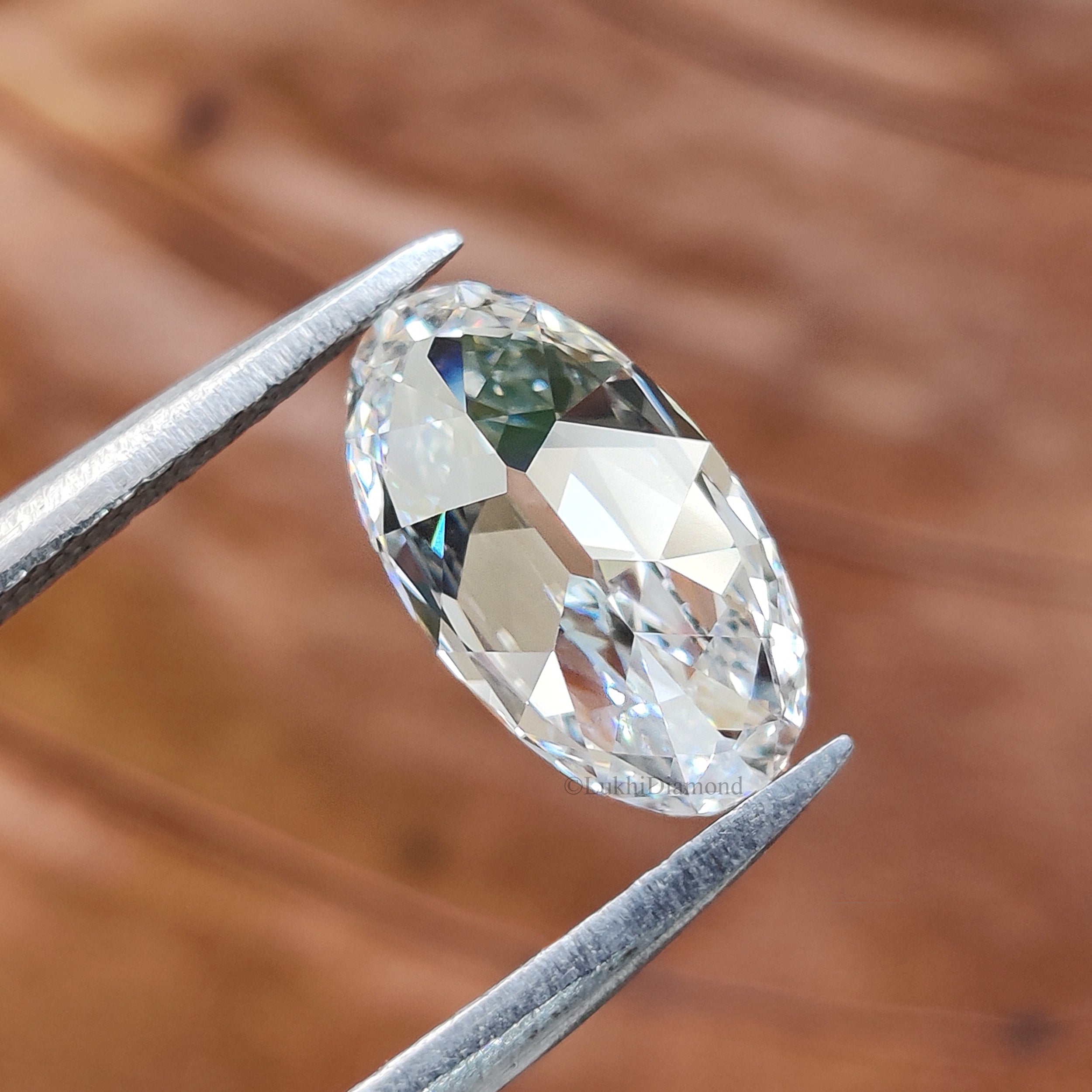 Lab Grown Oval Cut Diamond Old European Old Mine Cut Loose Diamond White Colorless CVD Stone Engagement Ring Antique Style Diamond Q206