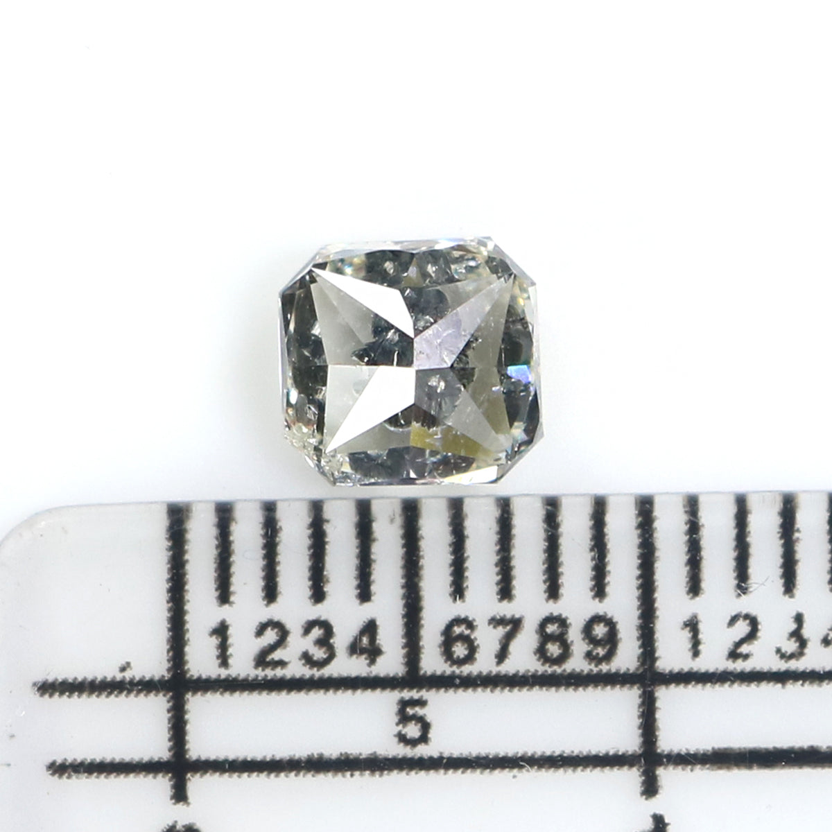Natural Radiant White -G Diamond 1.03 CT Loose Brilliant Cut White -G Color Stone 5.60 MM Radiant Diamond For Custom Engagement Ring L3636