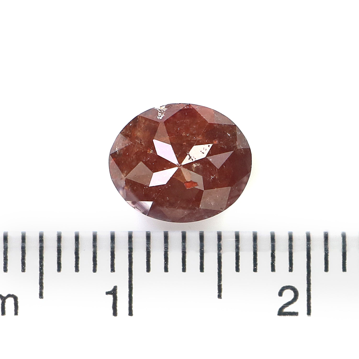 Natural Oval Brown Diamond 1.83 CT Loose Brilliant Cut Brown Color Stone 8.00 MM Rustic Oval Diamond For Custom Engagement Ring L3639