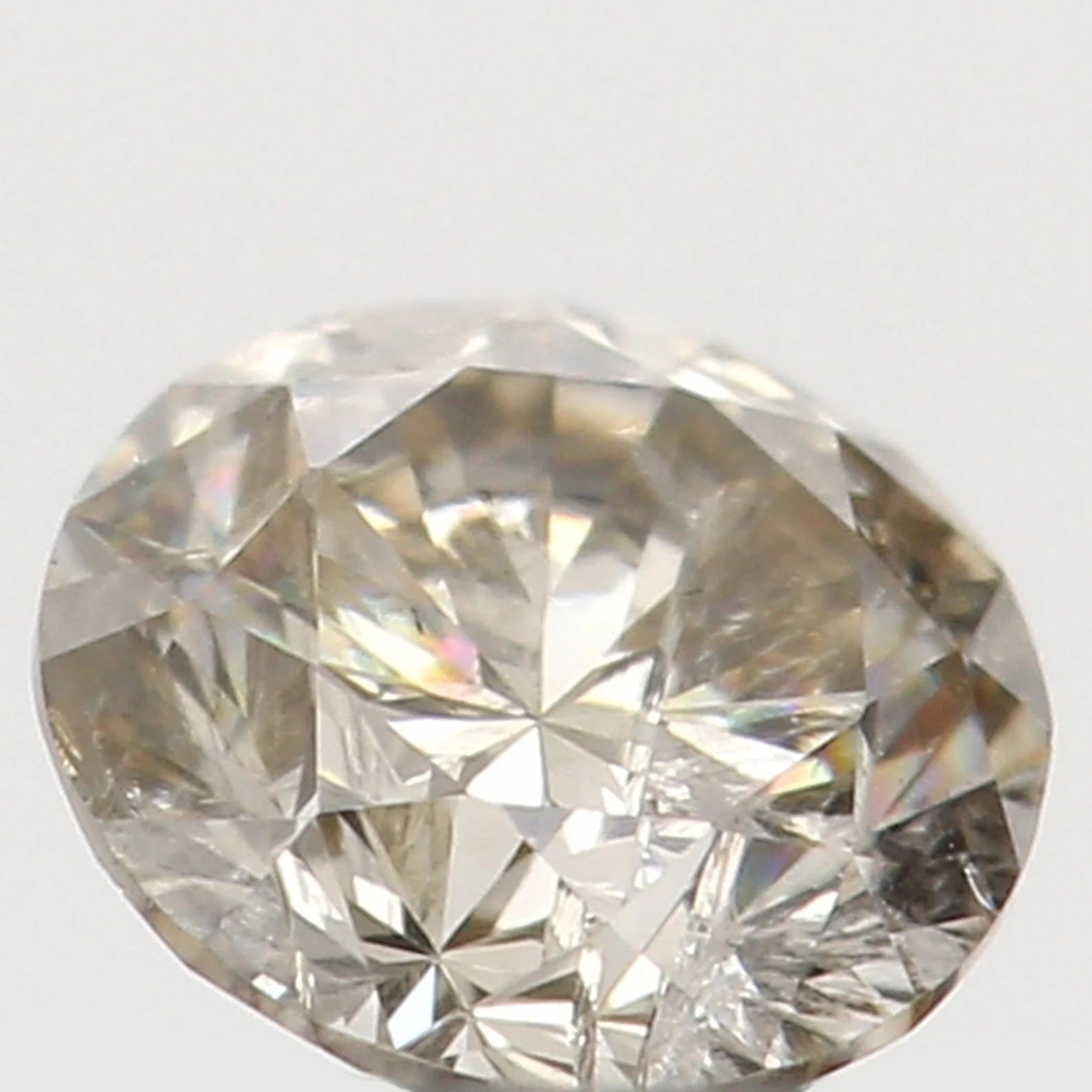 0.165 Ct Natural Loose Round Shape Diamond Brown Color Round Cut Diamond 3.40 MM Natural Loose Diamond Round Brilliant Cut Diamond N7821