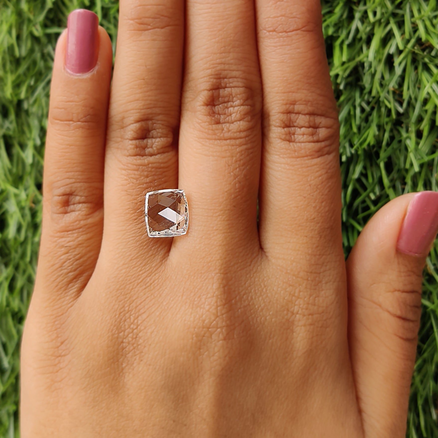 2.08 CT Lab Grown Square Cut Diamond White - F Color VS2 Clarity Diamond Lab Grown Diamond CVD Diamond Lab Created Rose Cut Diamond L3436