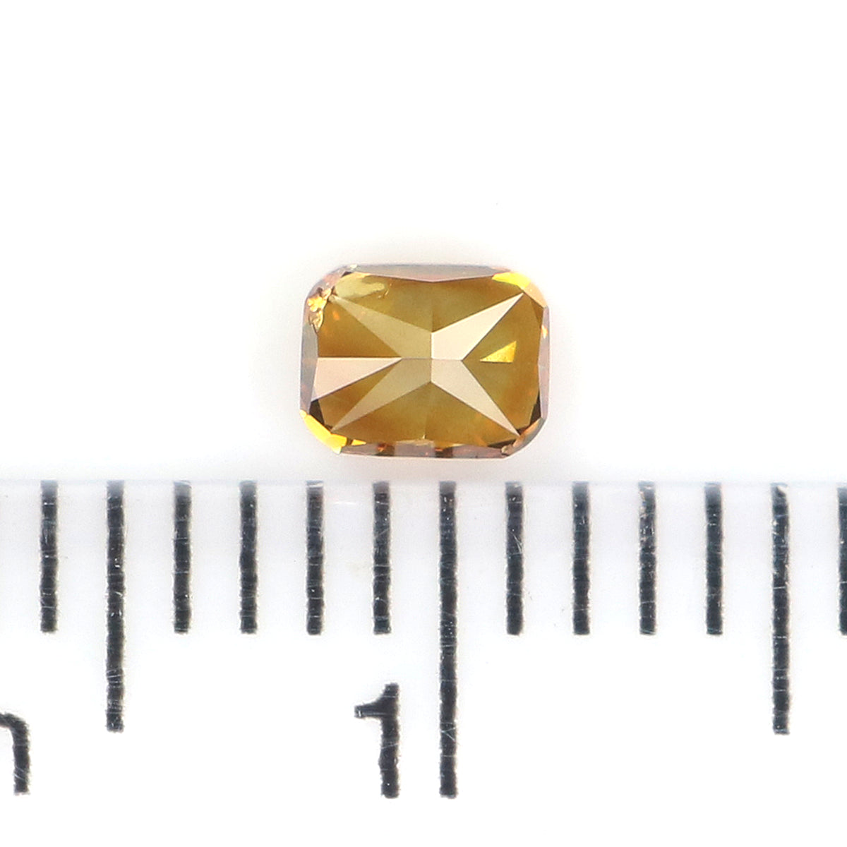 Natural Cushion Diamond 0.26 CT Loose Brilliant Cut Fancy Brown Color Stone 3.75 MM Cushion Rustic Diamond For Custom Engagement Ring L3700