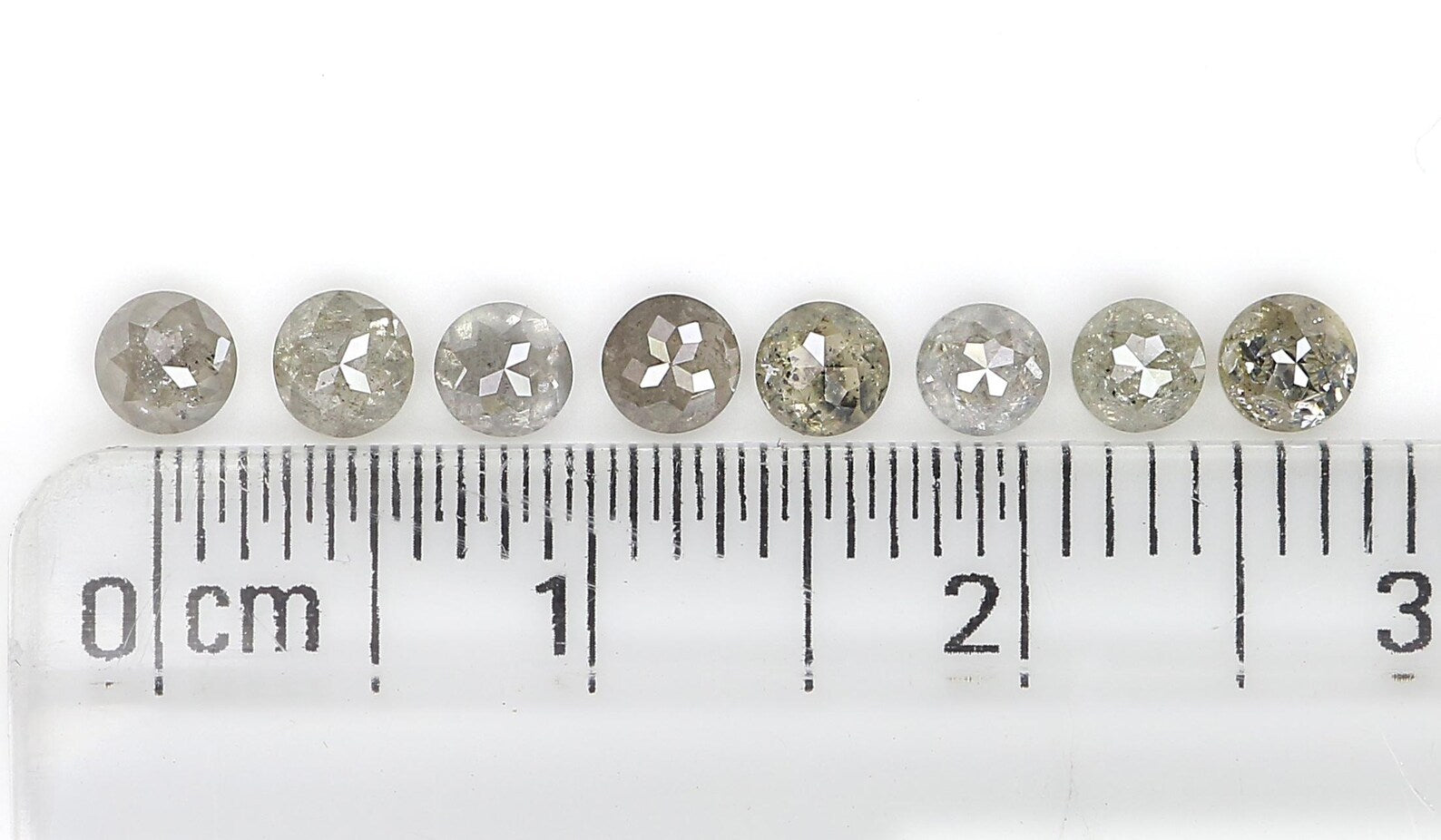 1.30 Ct Natural Loose Round Rose Cut Diamond Salt And Pepper Round Shape Diamond 3.10 MM Natural Grey Color Round Rose Cut Diamond NQ1802