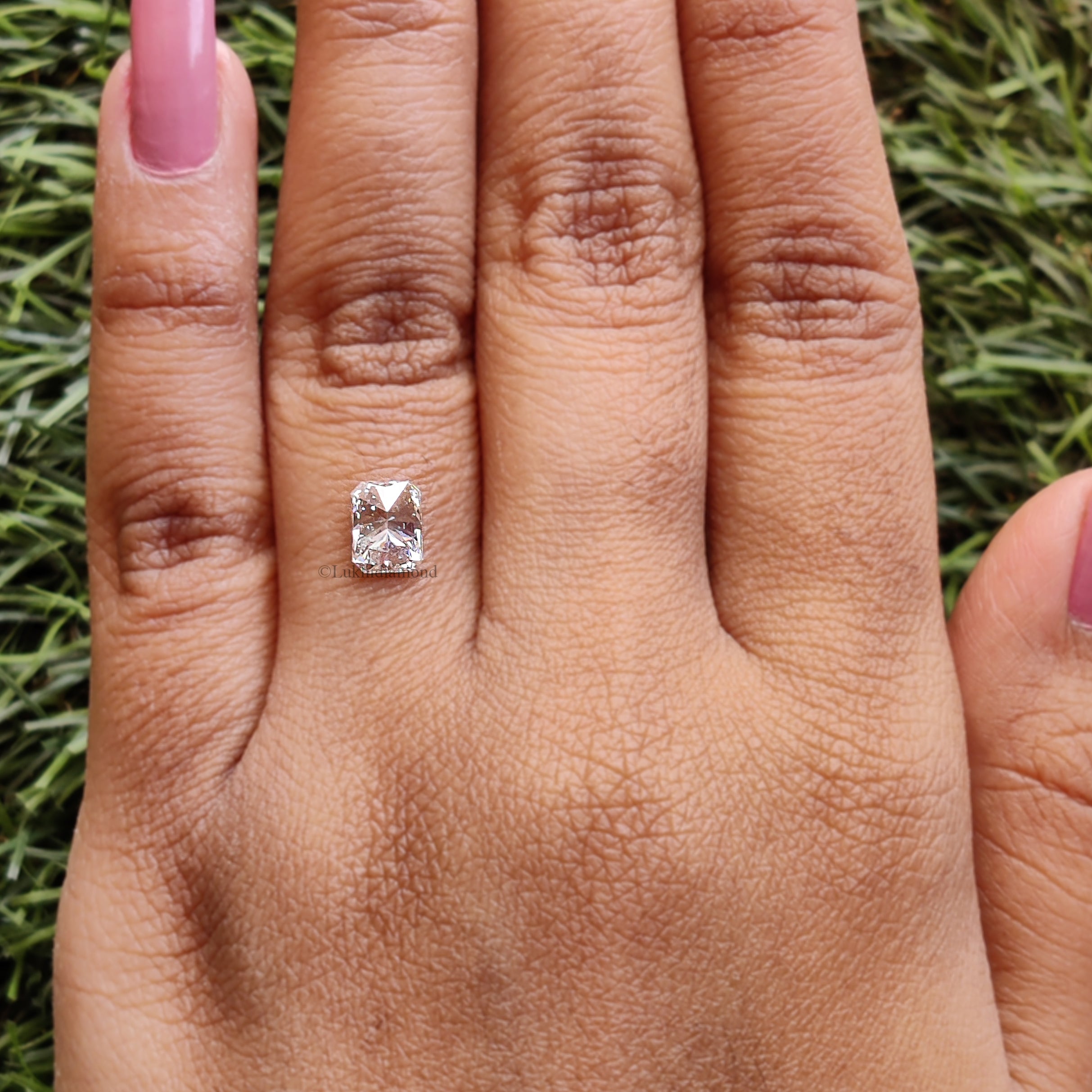 0.90 CT IGI Certified Radiant Brilliant Cut White- D Color VS1 Clarity Diamond Radiant Lab Grown CVD Diamond Lab Created Diamond L3320