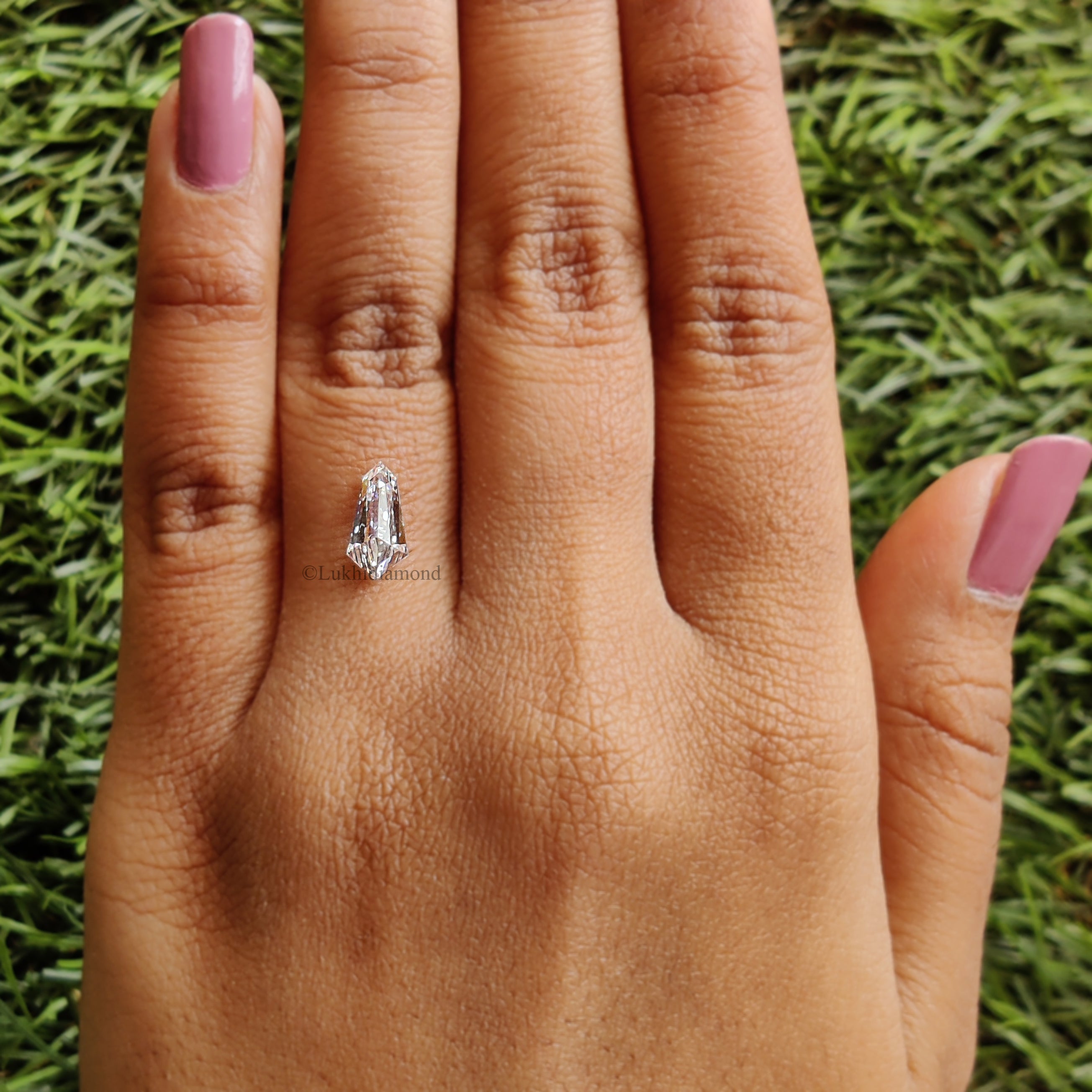 1.17 CT IGI Certified Shield Brilliant Cut Diamond White -F Color VVS2 Clarity Diamond Lab Grown Diamond Lab Created Diamond Shield Diamond L3323