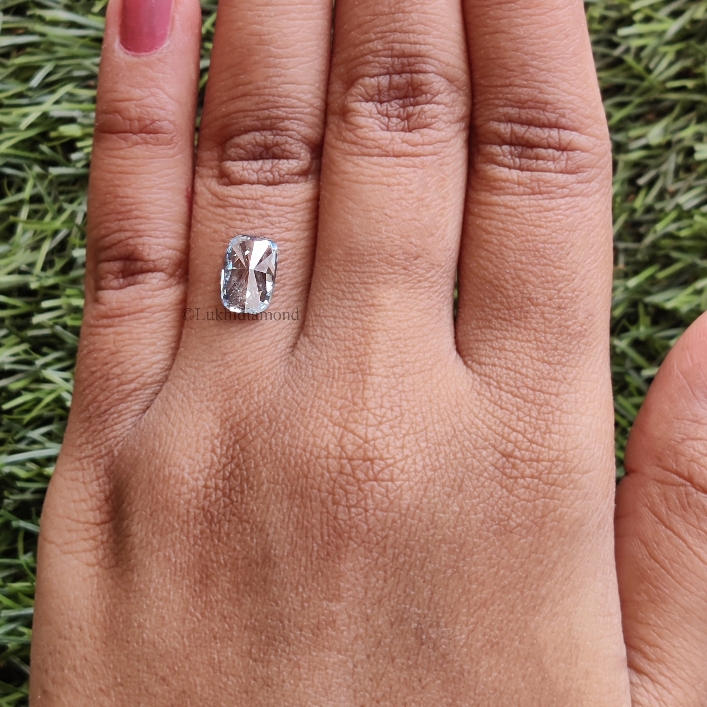 1.80 CT IGI Certified Cushion Brilliant Cut Diamond Fancy Vivid Blue Color VS1 Clarity Lab Grown Diamond Lab Created CVD Lab Diamond L3330