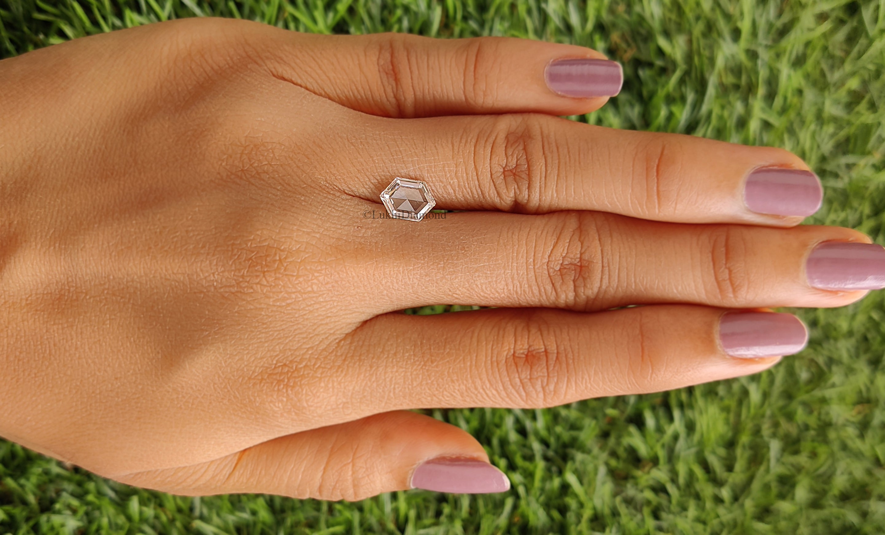 0.95 CT Hexagon Brilliant Cut Diamond White - G Color VS Clarity Lab Grown Diamond Lab Created Loose Diamond Hexagon CVD Diamond L3108