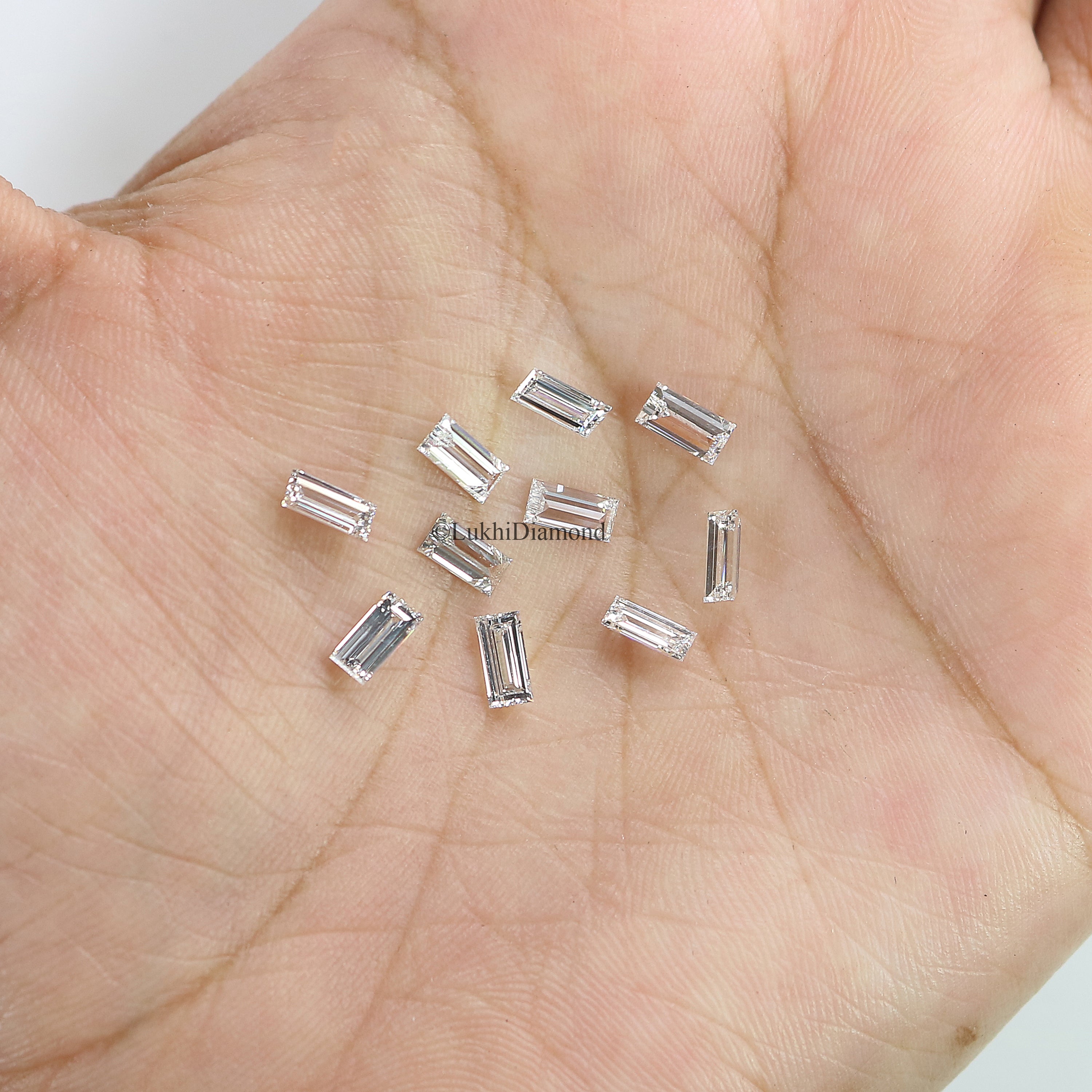 Baguette Cut D/E/F Color VS Clarity Lab Grown Diamond Lab Created Loose Diamond Baguette Shape 2.5/3.0/3.5/4.0/5.0 MM CVD Diamond Q154