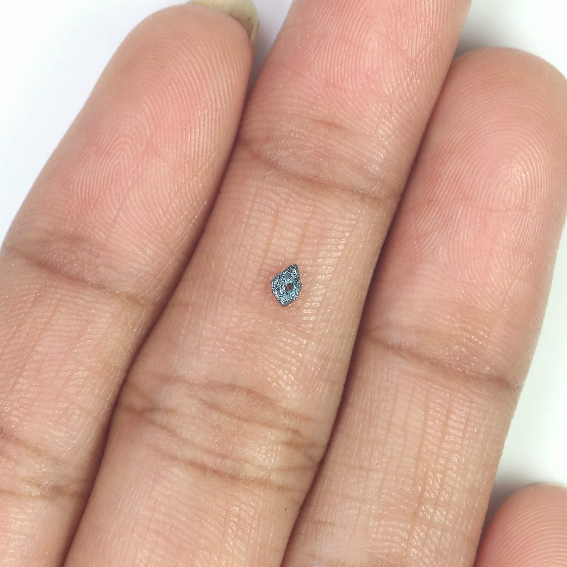 Natural Loose Rough Bead Shape Diamond Blue Color Rough Bead Cut Diamond 4.00 Ct Lot Uncut Drilled Bead Rough Irregular Cut Diamond Q80