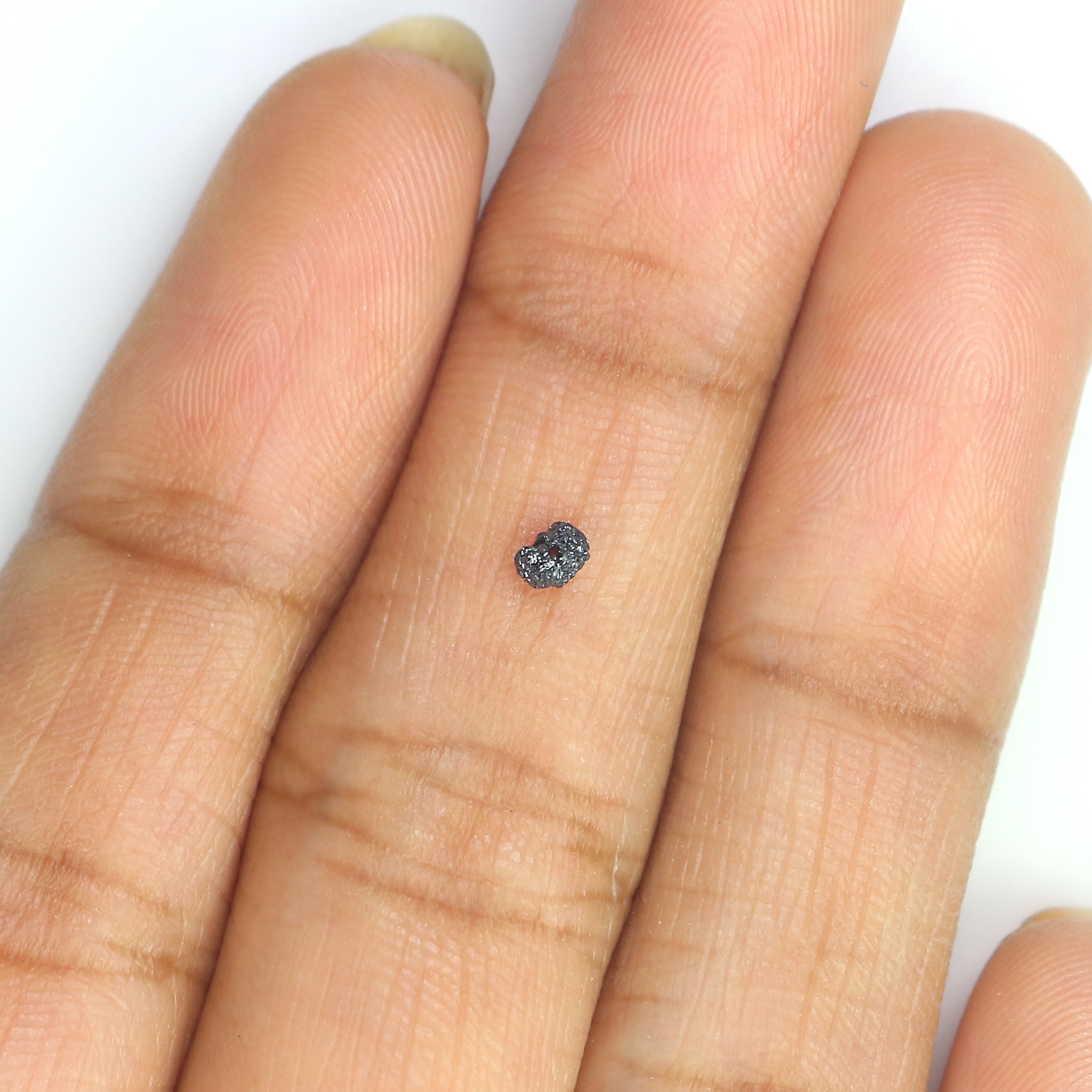 Natural Loose Rough Cut Diamond Black Color Rough Cut Diamond 1.80 to 2.50 MM Uncut Drilled Bead 30 Pieces Rough Irregular Cut Diamond Q101