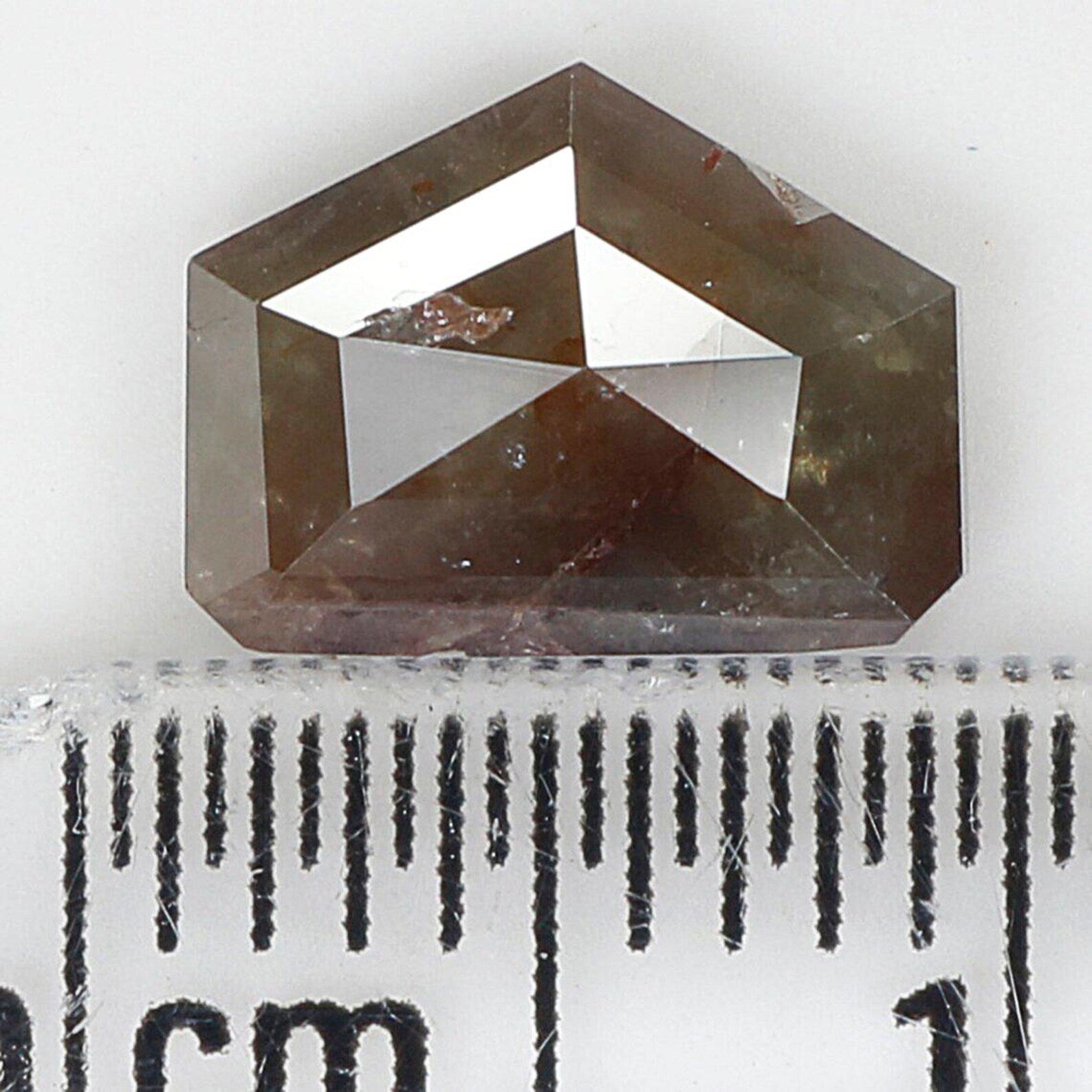 1.78 Ct Natural Loose Shield Shape Diamond Grey Color Shield Cut Diamond 8.30 MM Natural Loose Brown Color Shield Rose Cut Diamond NQ7788