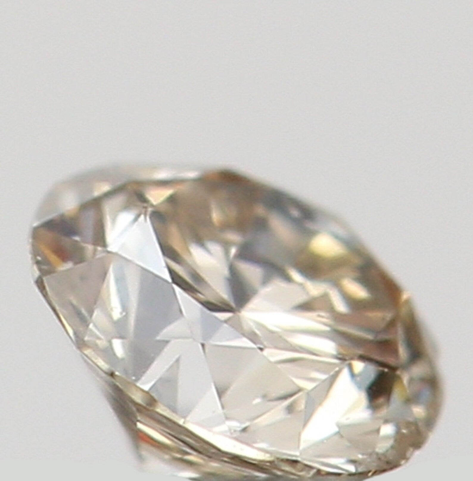 0.09 Ct Natural Loose Diamond Round Brown Color SI2 Clarity 2.90 MM N7365