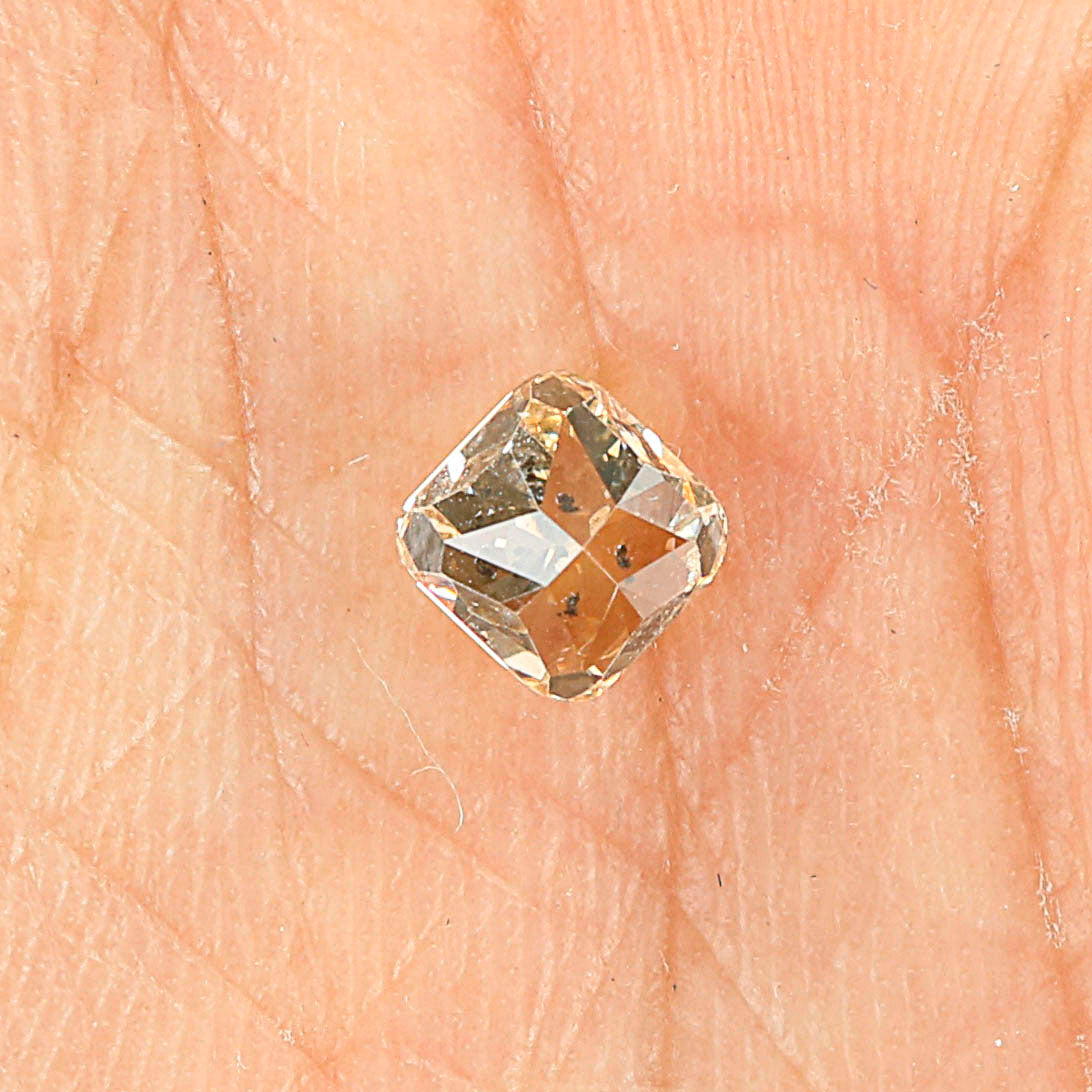 0.67 Ct Natural Loose Cushion Shape Diamond Brown Color Cushion Cut Diamond 4.50 MM Natural Brown Color Cushion Brilliant Cut Diamond LQ5131