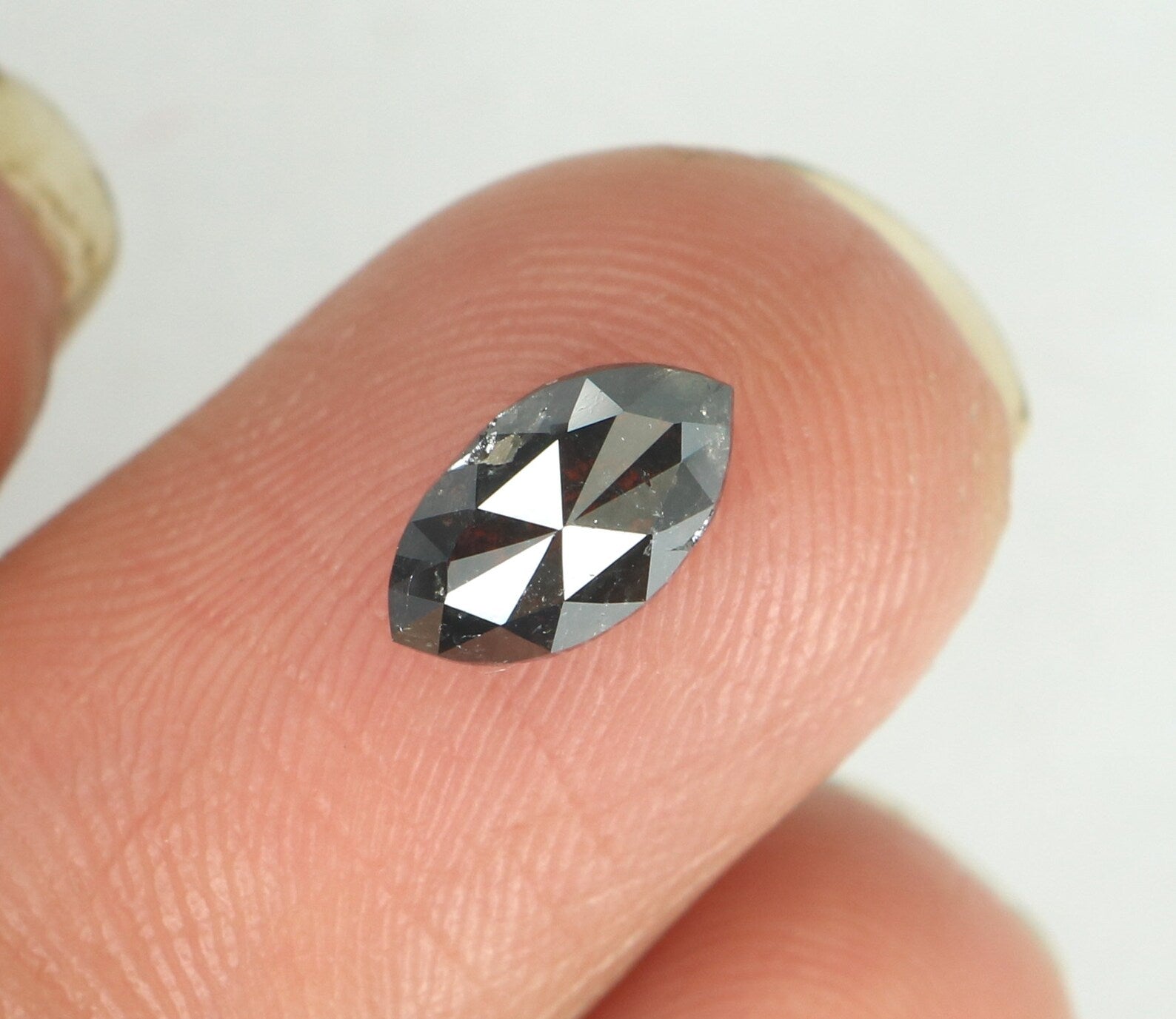 1.04 Ct Natural Loose Marquise Shape Diamond Black Color Marquise Diamond 8.50 MM Natural Loose Diamond Marquise Rose Cut Diamond N8162