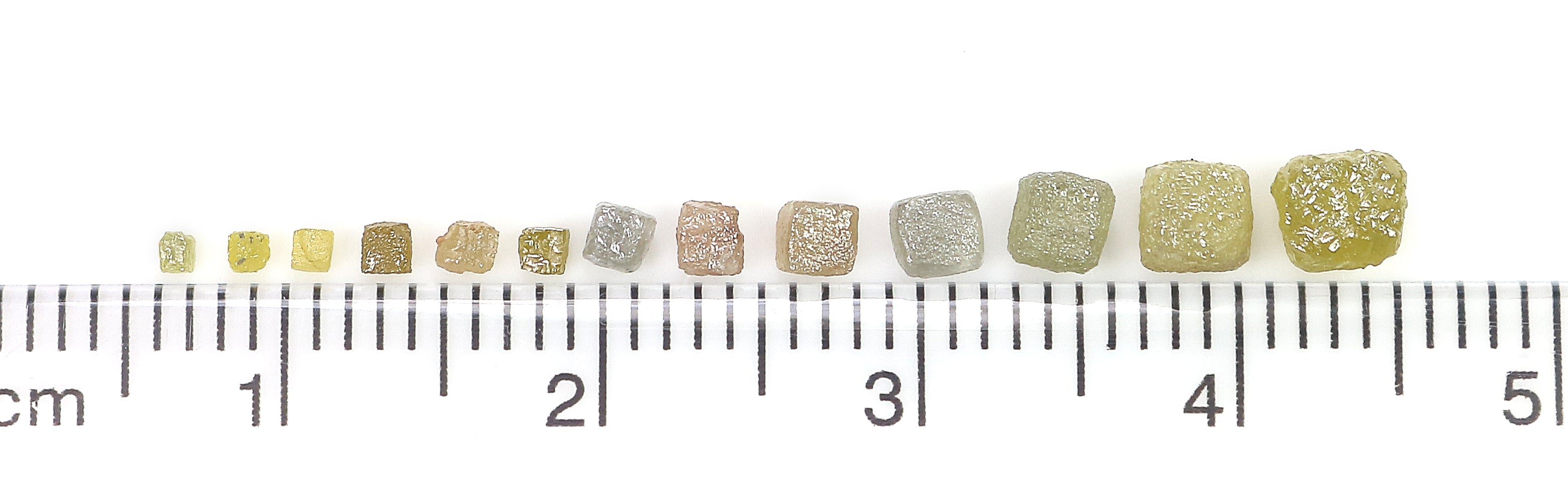 Natural Loose Rough Cube Shape Diamond Mix Color Rough Cut Diamond 1.00 to 4.00 MM 1.00 Ct Lot Uncut Rough Cube Irregular Cut Diamond Q73