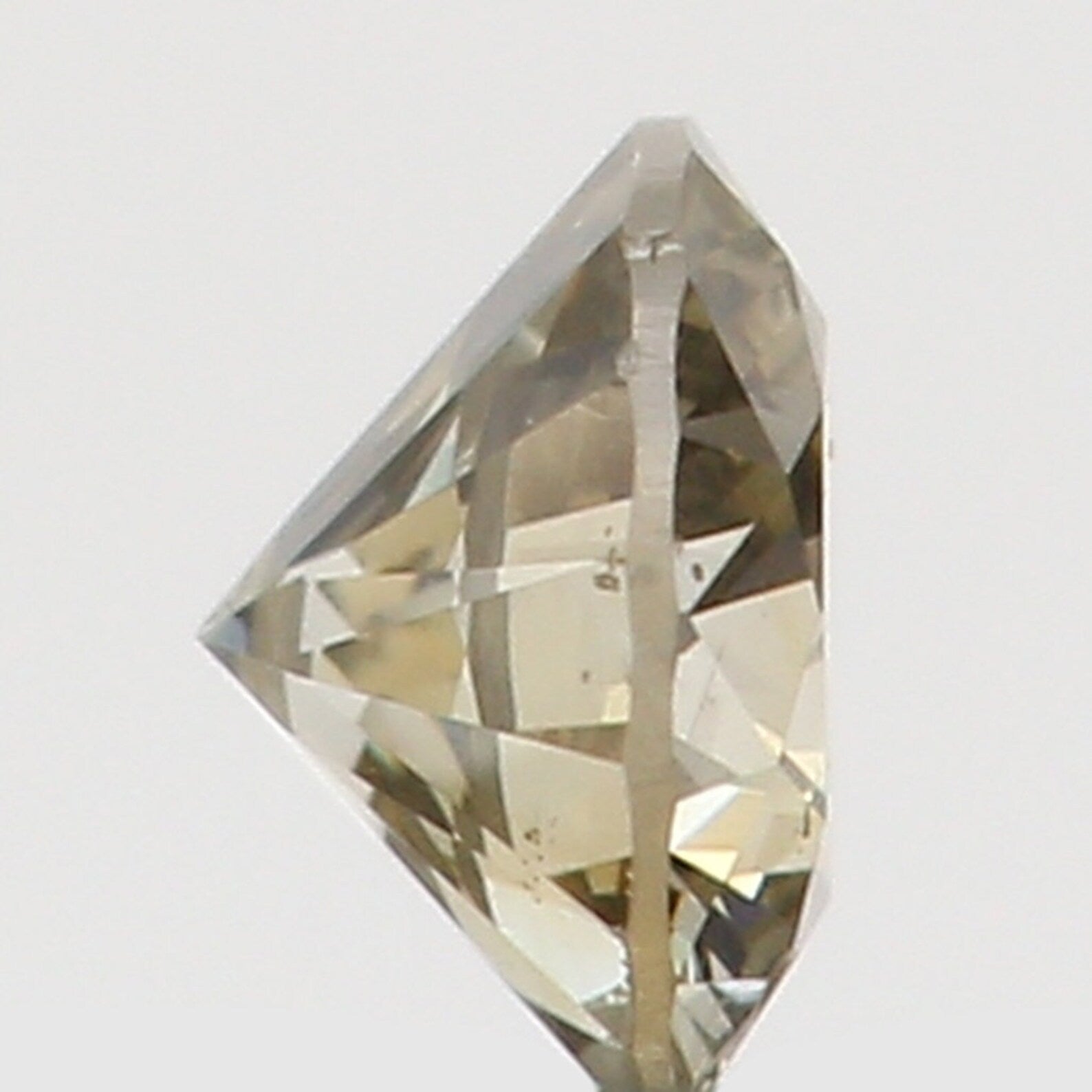 0.075 Ct Natural Loose Diamond Round Brown Color SI2 Clarity 2.70 MM N7507