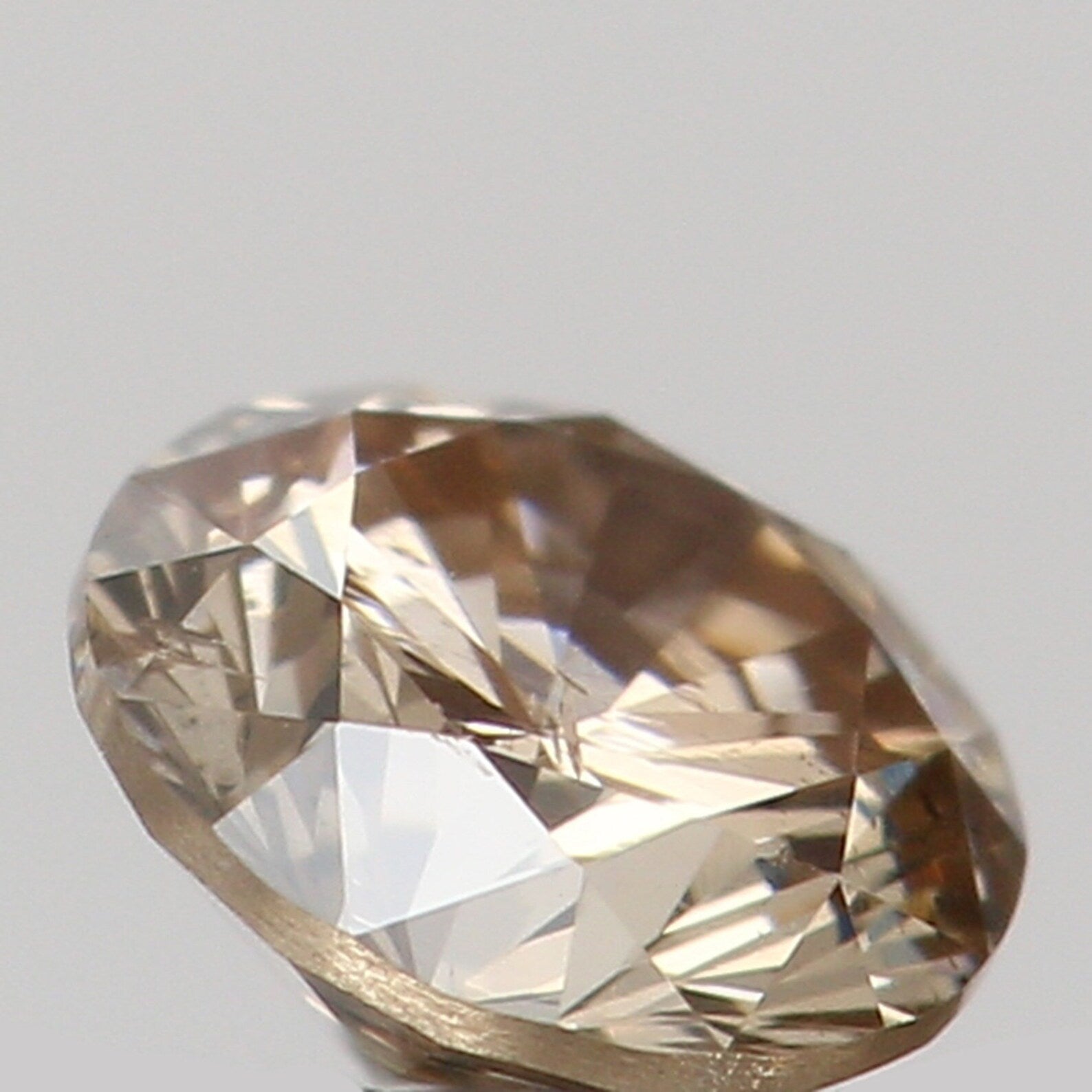 0.18 Ct Natural Loose Round Shape Diamond Brown Color Round Cut Diamond 3.50 MM Natural Loose Diamond Round Brilliant Cut Diamond N7276