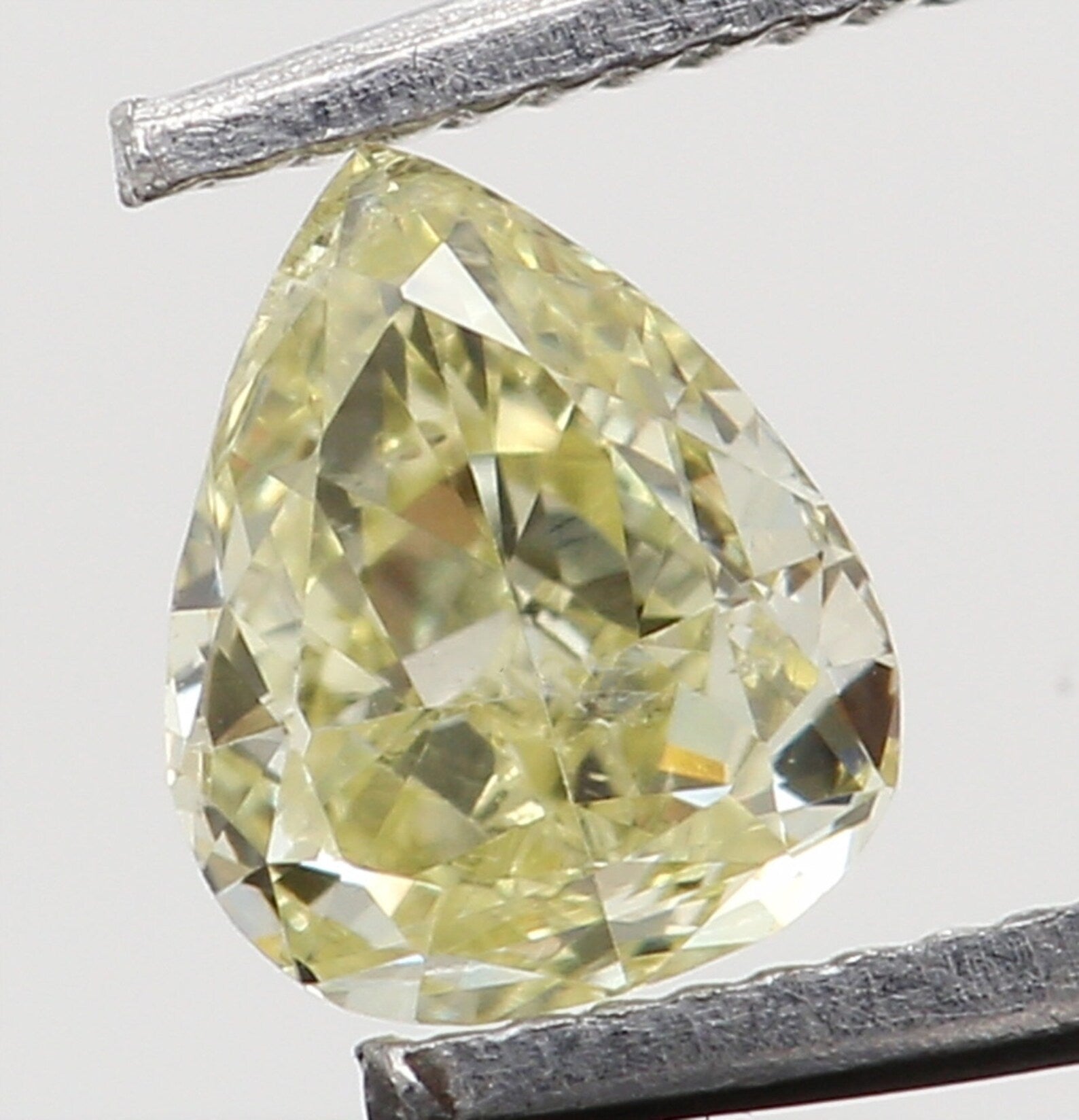 0.14 Ct Natural Loose Pear Shape Diamond Yellow Color Pear Cut Diamond 3.70 MM Natural Loose Diamond Pear Brilliant Cut Diamond N8097