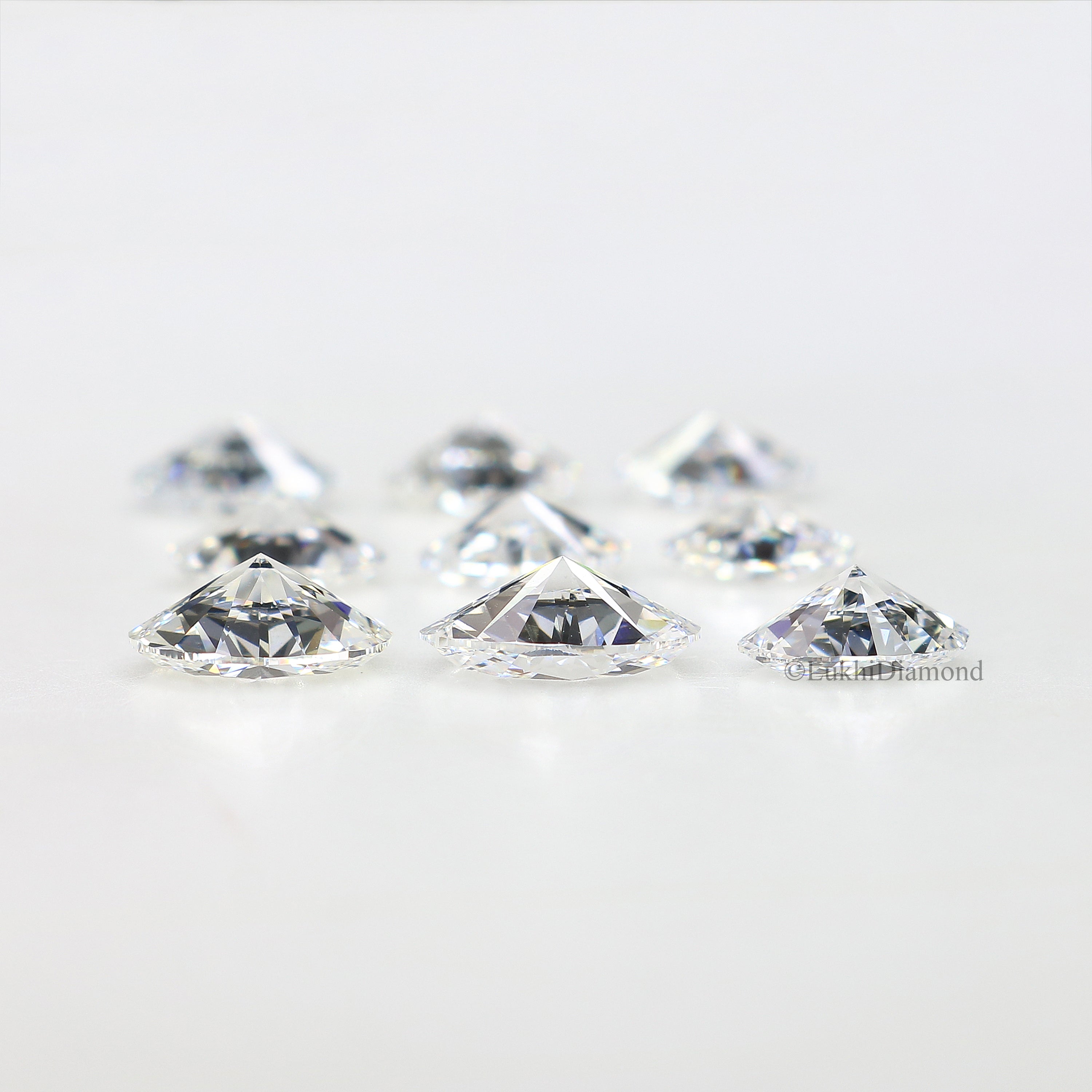 Oval Cut Diamond E/D Color VS Clarity Lab Grown Diamond Lab Created Loose Diamond Oval Shape 4X3/5X3/5.5X3.5/6X4 MM Lab CVD Diamond Q162