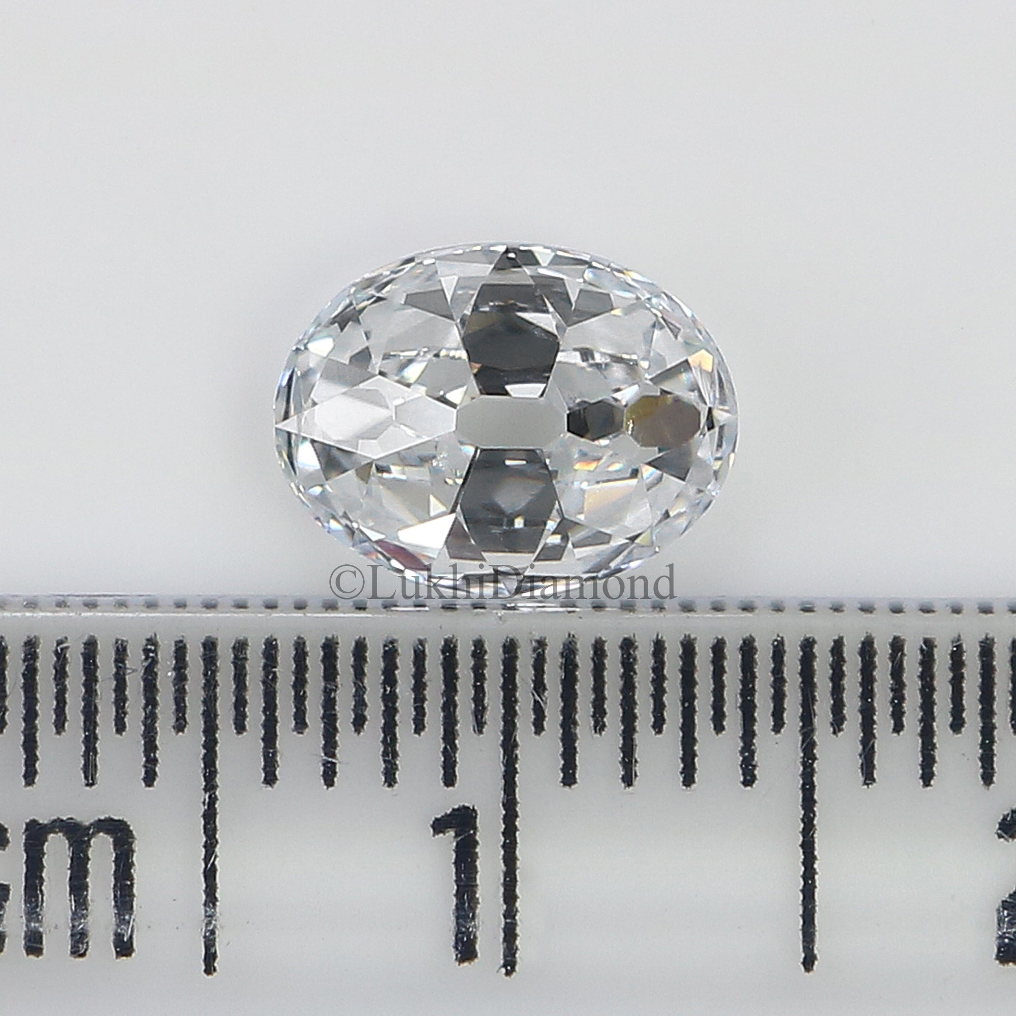 1 CT Oval Old European Cut Lab Grown Diamond Lab Created Oval Loose Diamond Oval CVD Diamond Lab Made Oval Cut for Engagement Ring Q160