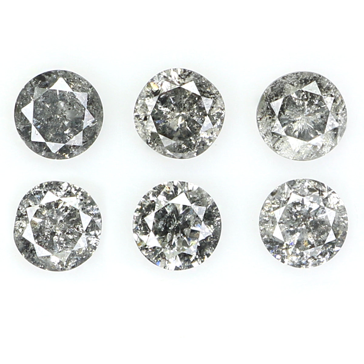 0.81 CT Natural Loose Round Shape Diamond Salt And Pepper Round Cut Diamond 3.10 MM Natural Loose Diamond Round Brilliant Cut Diamond QL1395