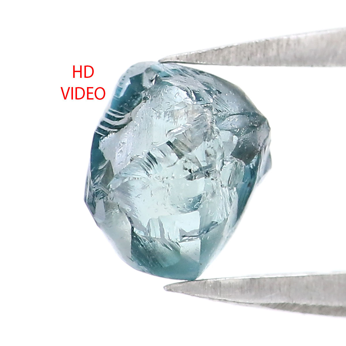 1.12 CT Natural Loose Rough Shape Diamond Blue Color Rough Cut Diamond 6.10 MM Natural Loose Blue Color Rough Irregular Cut Diamond QL2319