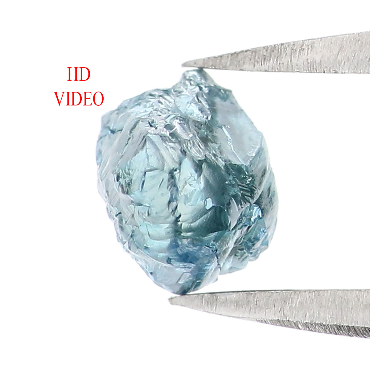 0.76 CT Natural Loose Rough Shape Diamond Blue Color Rough Cut Diamond 5.25 MM Natural Loose Blue Color Rough Irregular Cut Diamond QLB2235