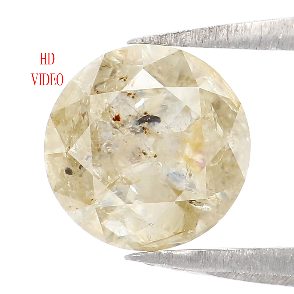 1.33 Ct Natural Loose Round Shape Diamond Brown Color Round Diamond 6.80 MM Natural Loose Brown Diamond Round Brilliant Cut Diamond LQ402