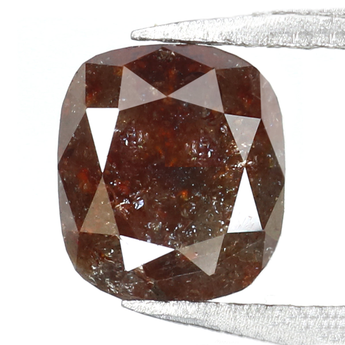 Natural Loose Cushion Brown Color Diamond 1.29 CT 6.90 MM Cushion Shape Rose Cut Diamond KR1046