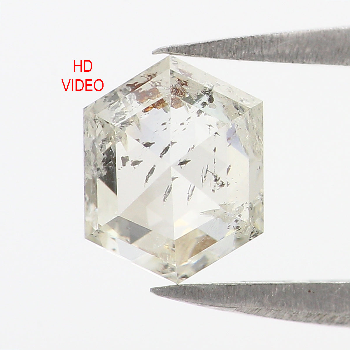 1.12 CT Natural Loose Hexagon Shape Diamond White - J Hexagon Diamond 6.85 MM Natural Loose White - J Color Hexagon Rose Cut Diamond QL2683