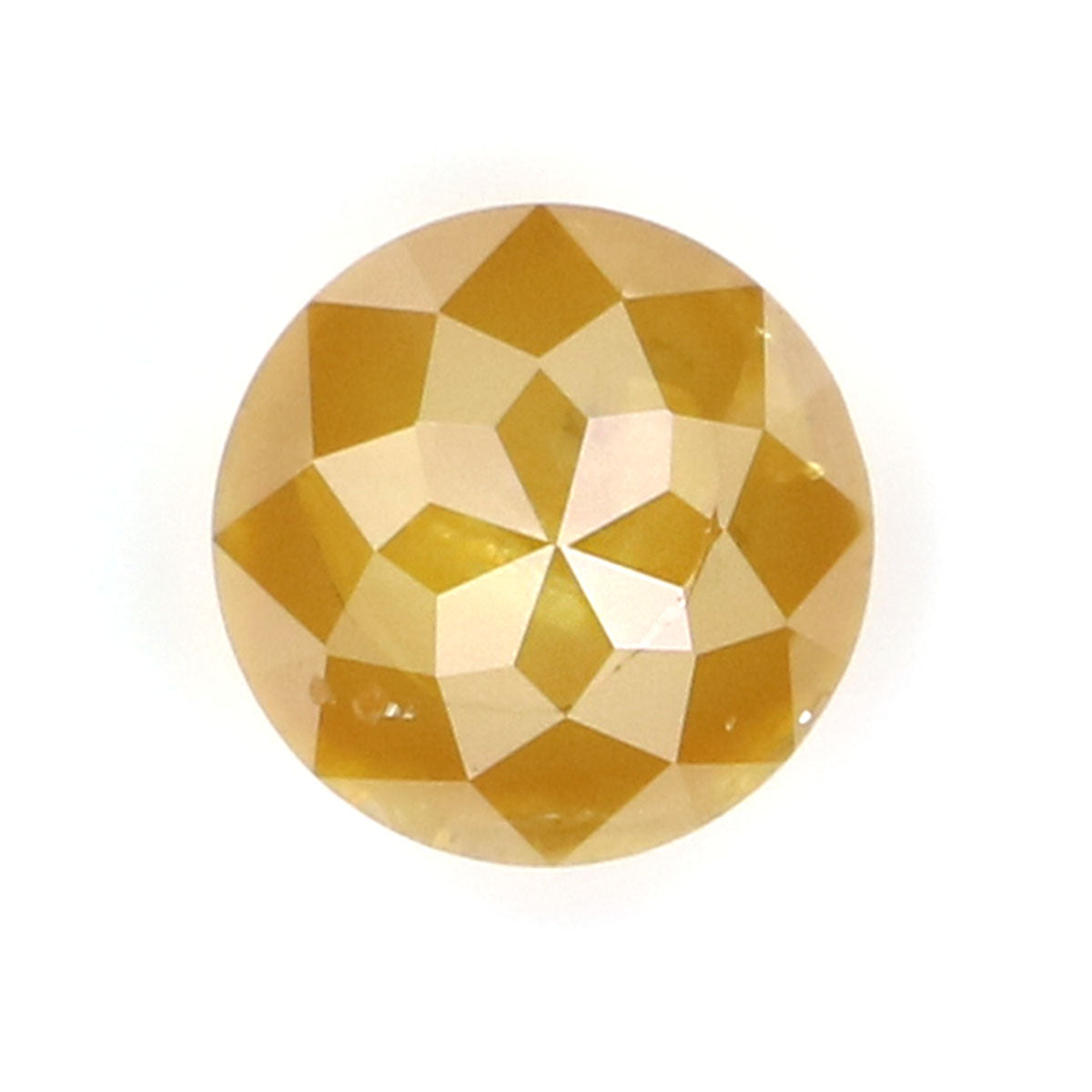 Natural Loose Rose Cut Yellow Color Diamond 0.82 CT 5.30 MM Round Rose Cut Shape Diamond L9227