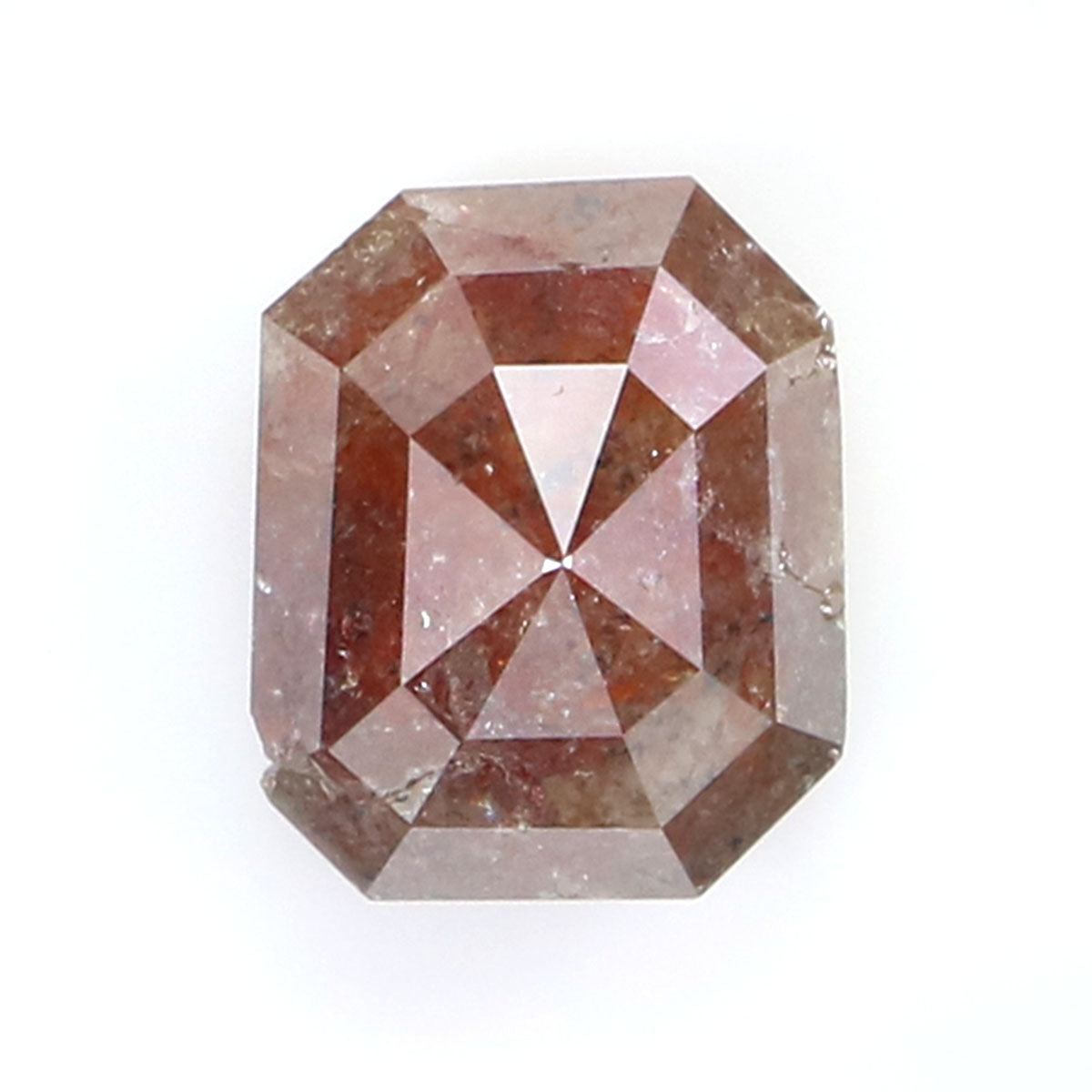 Natural Loose Emerald Shape Brown Color Diamond 1.38 CT 6.65 MM Emerald Shape Rose Cut Diamond L7204