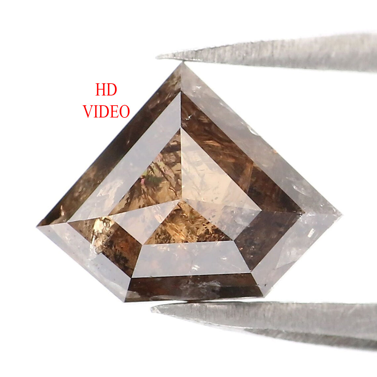 1.21 CT Natural Loose Shield Shape Diamond Brown Color Shield Cut Diamond 6.75 MM Natural Loose Black Diamond Shield Rose Cut Diamond LQ9591