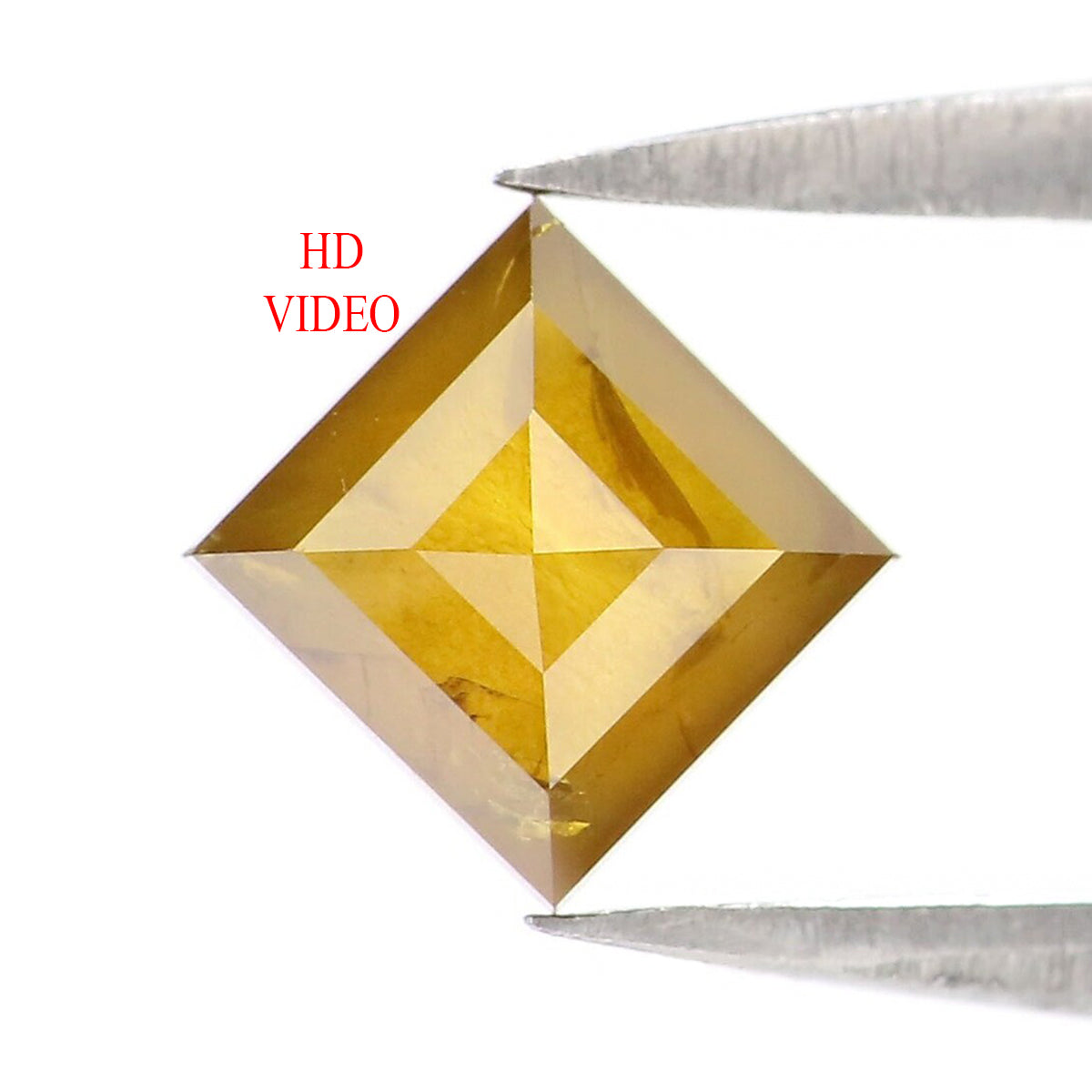 0.57 Ct Natural Loose Kite Shape Diamond Yellow Color Kite Diamond 6.70 MM Natural Loose Yellow Color Diamond Kite Rose Cut Diamond LQ9634