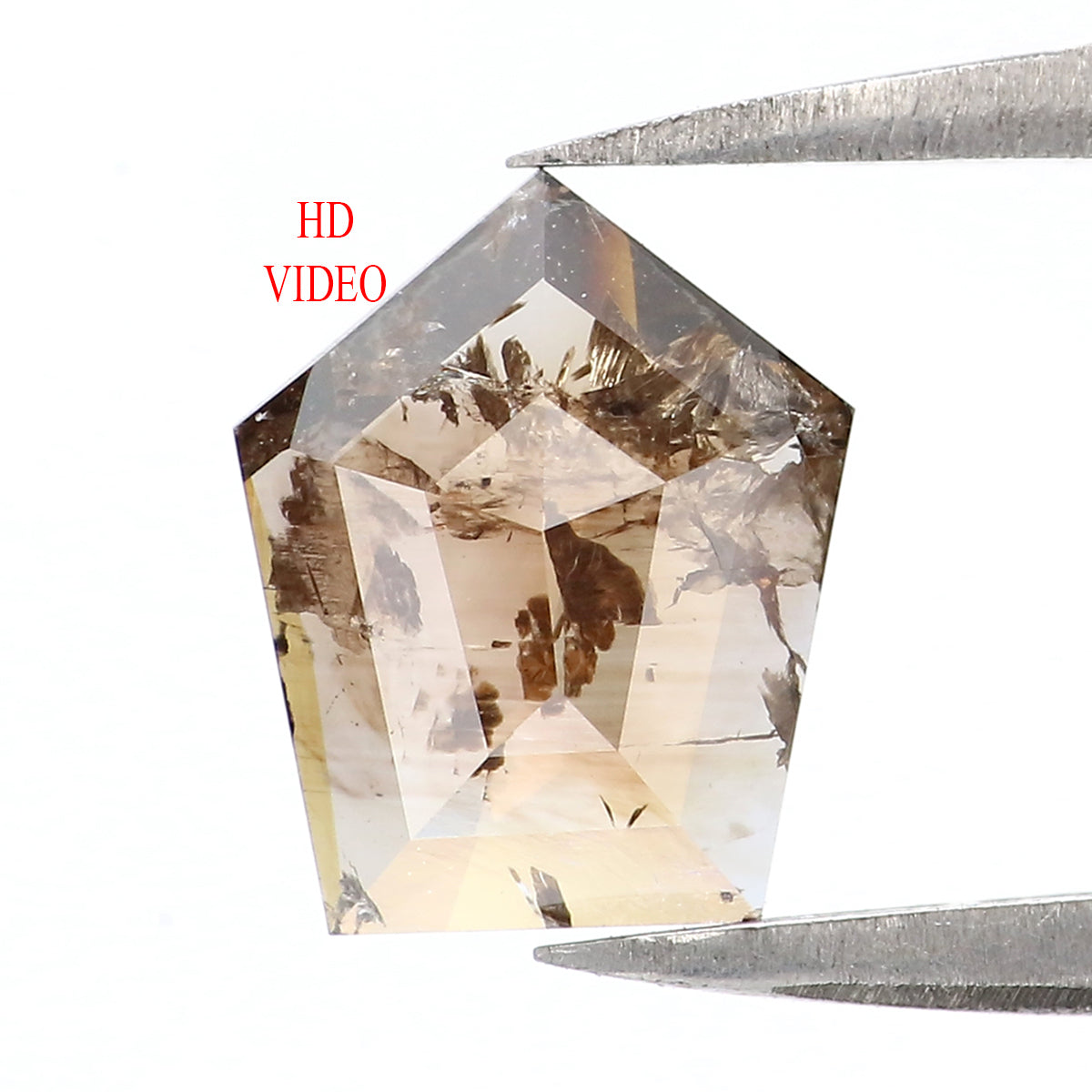 1.00 CT Natural Loose Shield Shape Diamond Brown Color Shield Cut Diamond 8.70 MM Natural Loose Brown Diamond Shield Rose Cut Diamond LQ7516