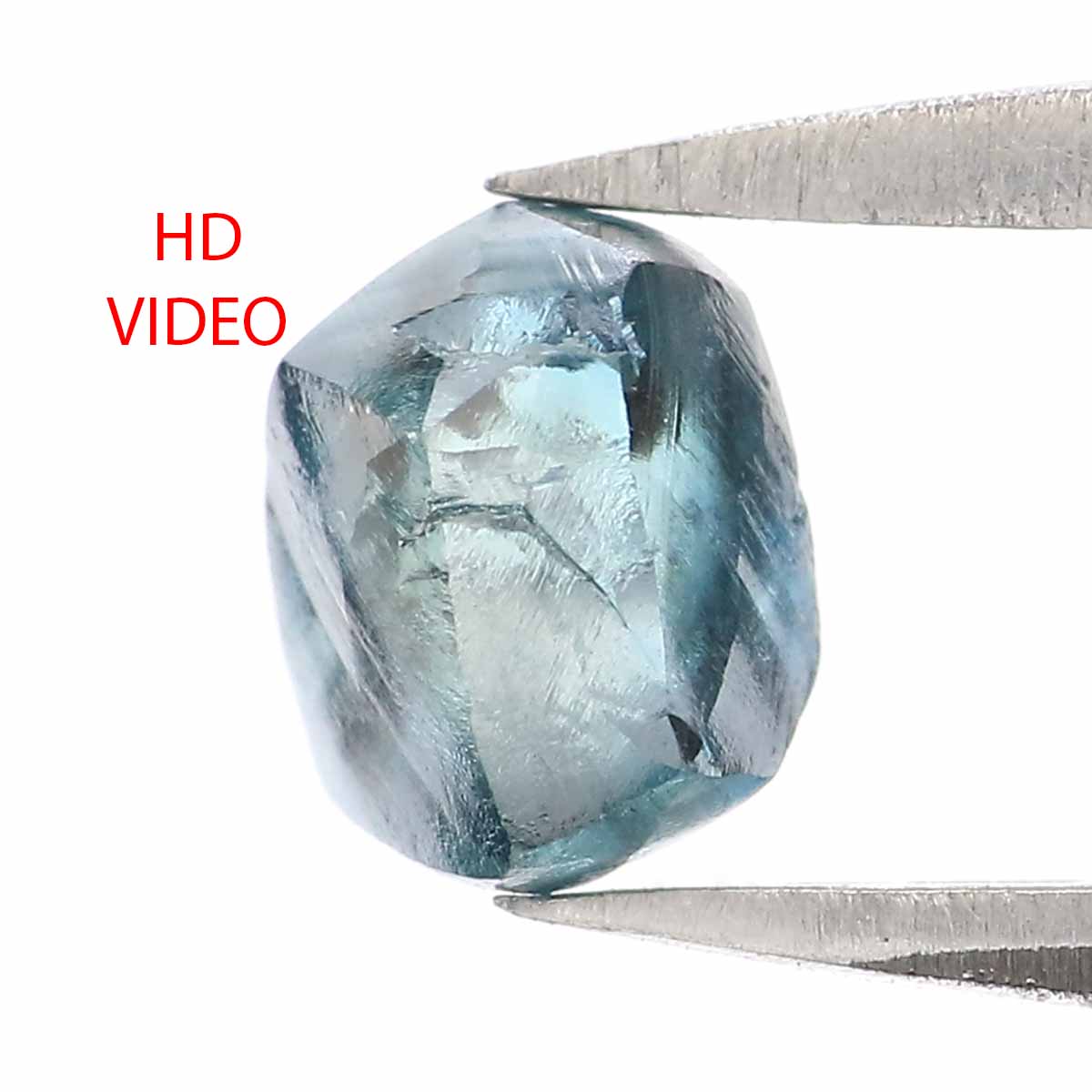 0.99 CT Natural Loose Rough Shape Diamond Blue Color Rough Cut Diamond 5.85 MM Natural Loose Blue Diamond Rough Irregular Cut Diamond QL2361
