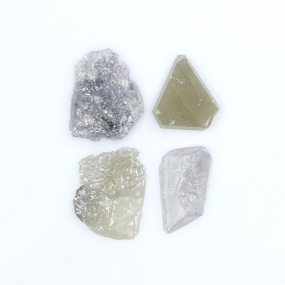 2.04 CT Natural Loose Slice Shape Diamond Grey Color Slice Cut Diamond 7.00 MM Natural Loose Grey Color Slice Irregular Cut Diamond LQ8931