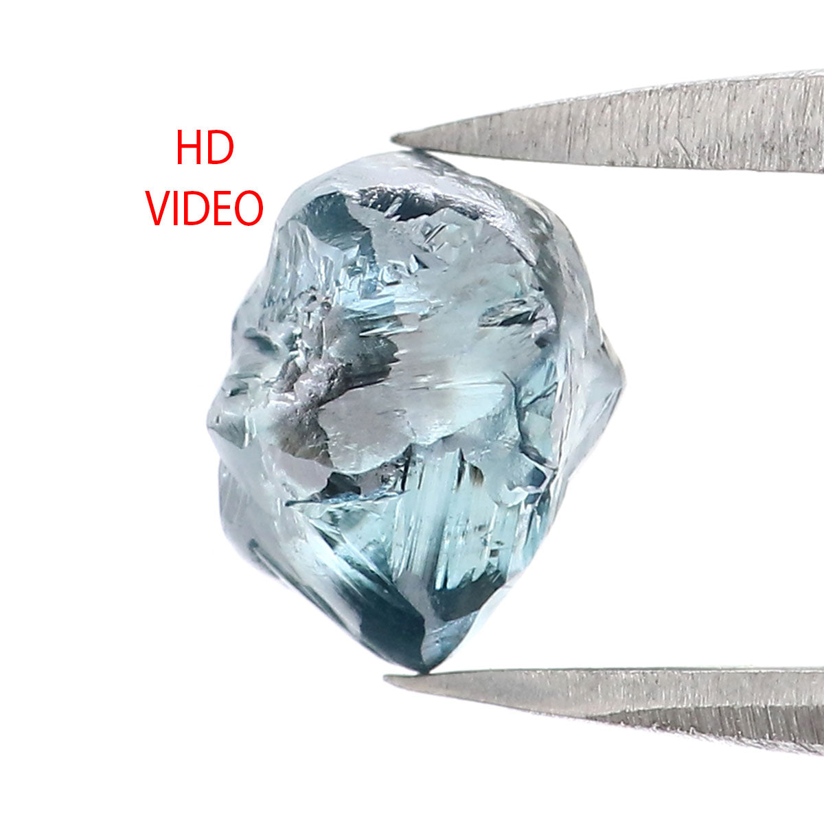 Natural Loose Rough Blue Color Diamond 1.40 CT 6.60 MM Rough Irregular Cut Diamond KDL2329