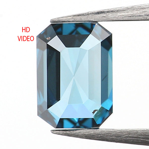 0.37 Ct Natural Loose Emerald Shape Diamond Blue Color Emerald Cut Diamond 4.65 MM Natural Loose Diamond Emerald Rose Cut Diamond LQ9747