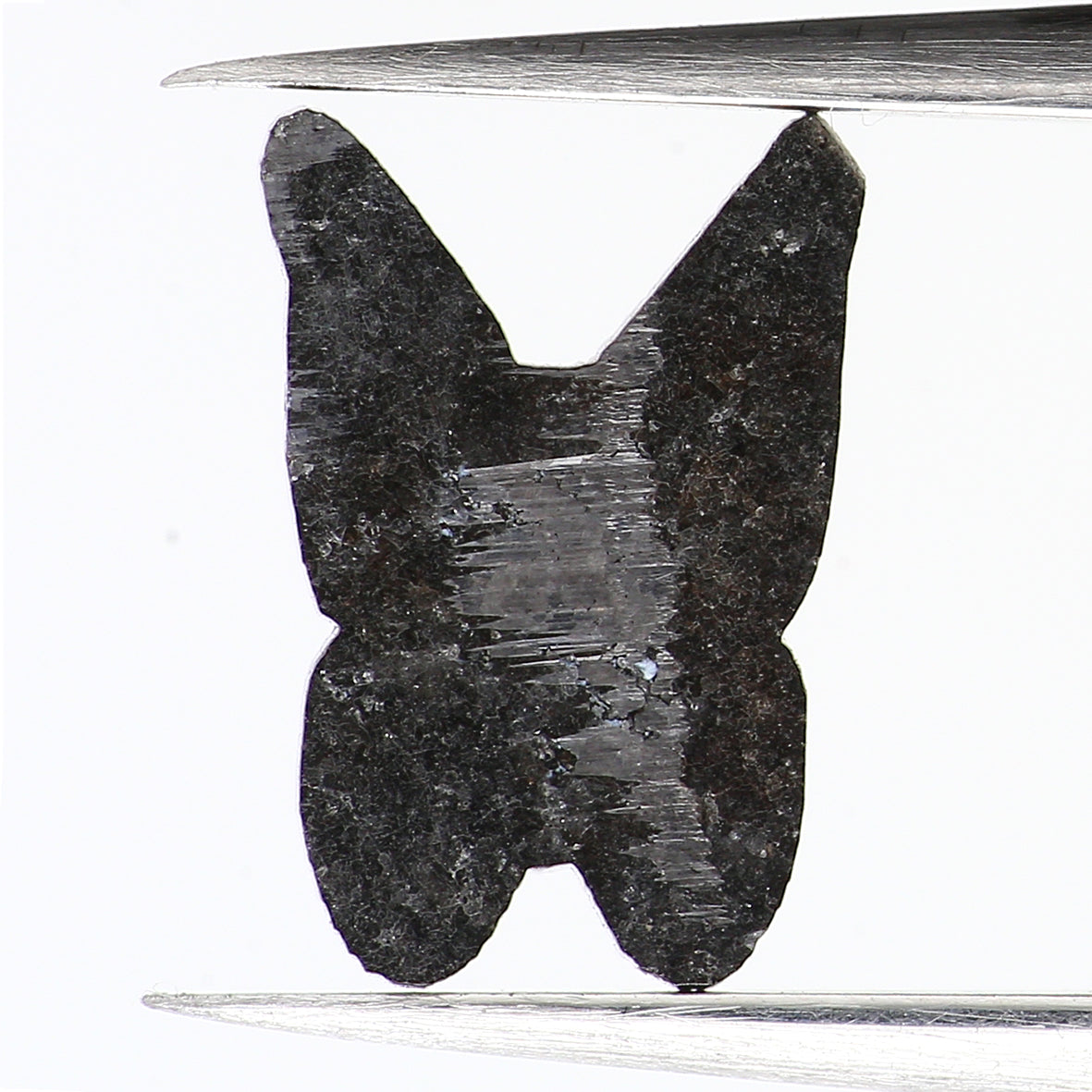 0.99 CT Natural Loose Butterfly Shape Diamond Black Color Butterfly Diamond 10.90 MM Natural Black Color Butterfly Rose Cut Diamond LQ393