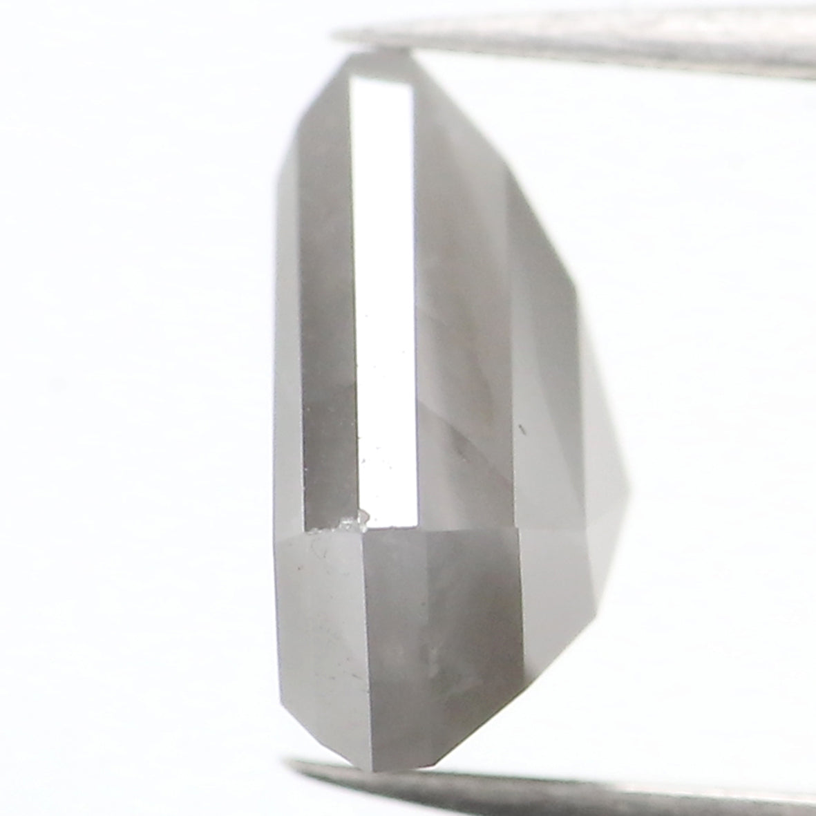 2.35 Ct Natural Loose Shield Diamond Gray Color Shield Cut Diamond 7.90 MM Natural Loose Diamond Gray Color Shield Rose Cut Diamond QL906