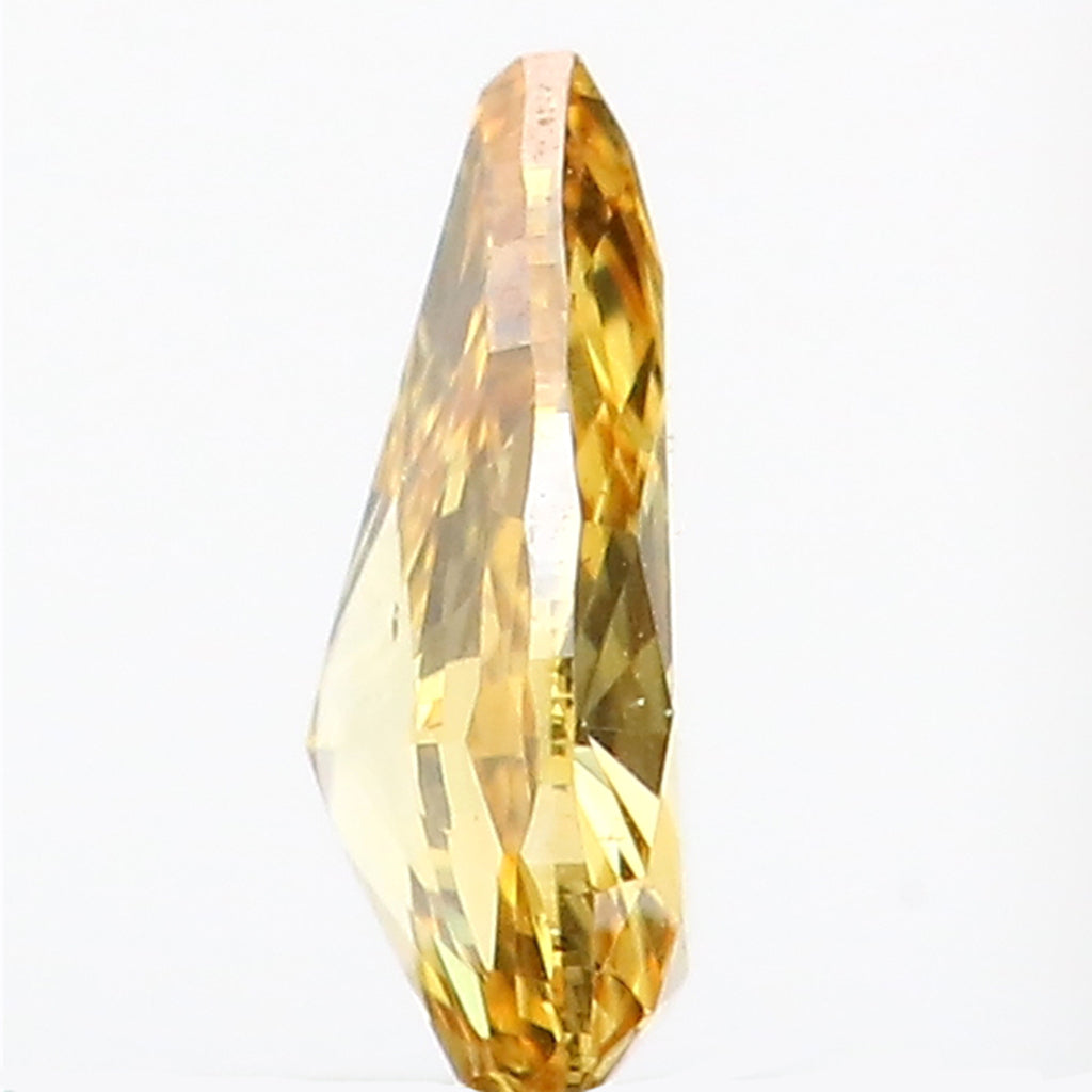 0.21 CT Natural Loose Pear Shape Diamond Yellow Color Pear Cut Diamond 5.25 MM Natural Loose Yellow Color Pear Brilliant Cut Diamond LQ8622