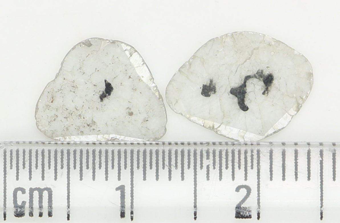 1.11 CT Natural Loose Slice Shape Diamond Grey Color Slice Cut Diamond 10.50 MM Natural Loose Grey Color Slice Irregular Cut Diamond LQ9837