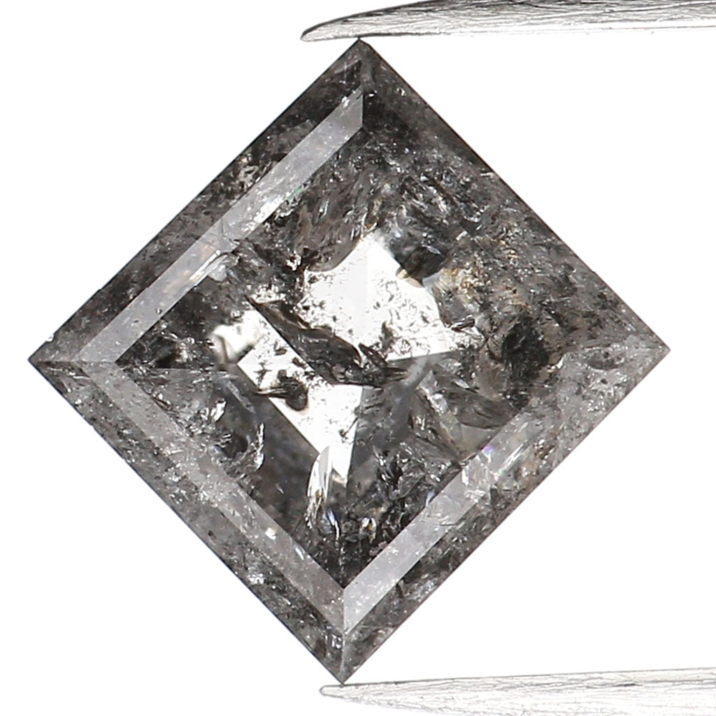 0.96 CT Natural Loose Kite Shape Diamond Salt And Pepper Kite Shape Diamond 7.80 MM Natural Black Grey Color Kite Rose Cut Diamond QL221