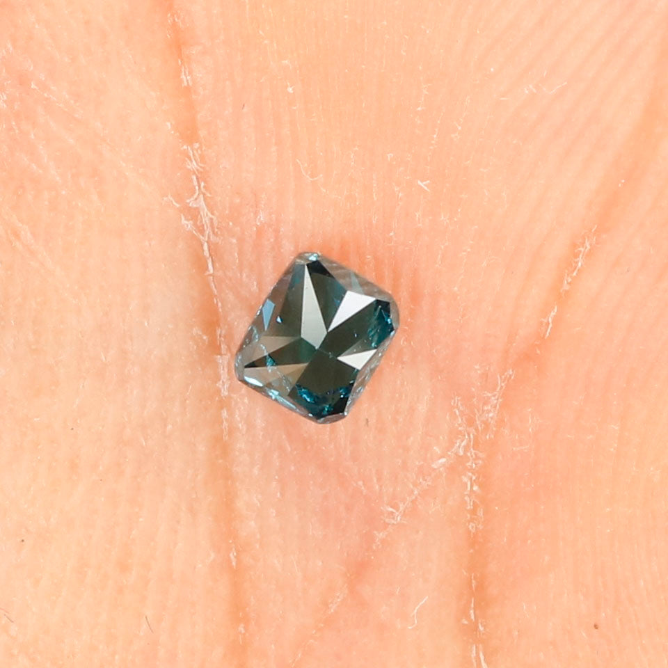 0.22 CT Natural Loose Cushion Shape Diamond Blue Color Cushion Cut Diamond 3.60 MM Natural Blue Color Cushion Brilliant Cut Diamond LQ5607