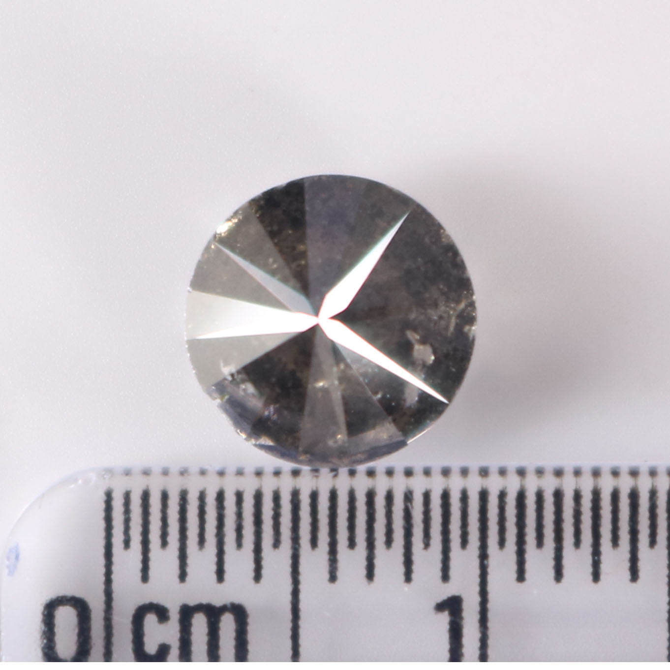 2.05 CT Natural Loose Round Shape Diamond Black Grey Color Round Cut Diamond 7.85 MM Salt And Pepper Round Brilliant Cut Diamond QL9209